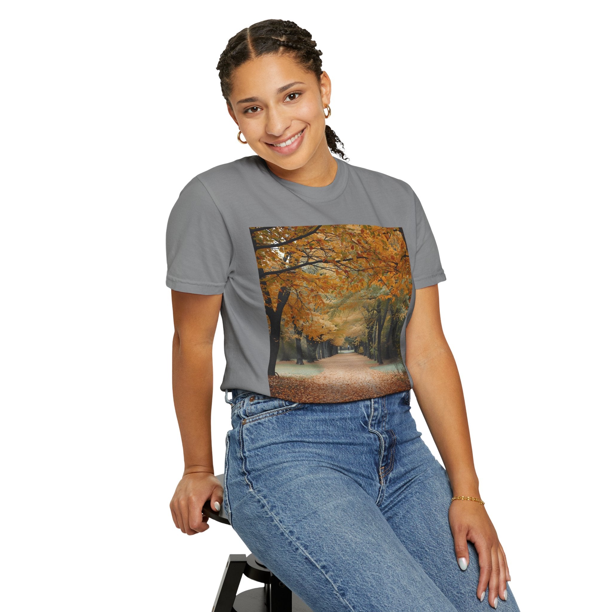 Autumn Pathway T-Shirt | Nature Lover Gift, Fall Fashion, Unisex Tee, Seasonal Wear, Cozy Vibes
