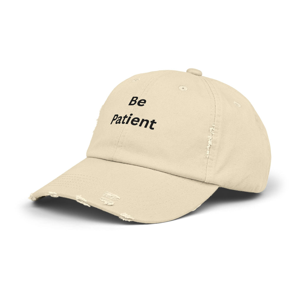 Distressed Cap with Inspirational Text, Casual Streetwear Hat, Gift for Friends and Family, Unisex Fashion Accessories, Relaxed Style Hat