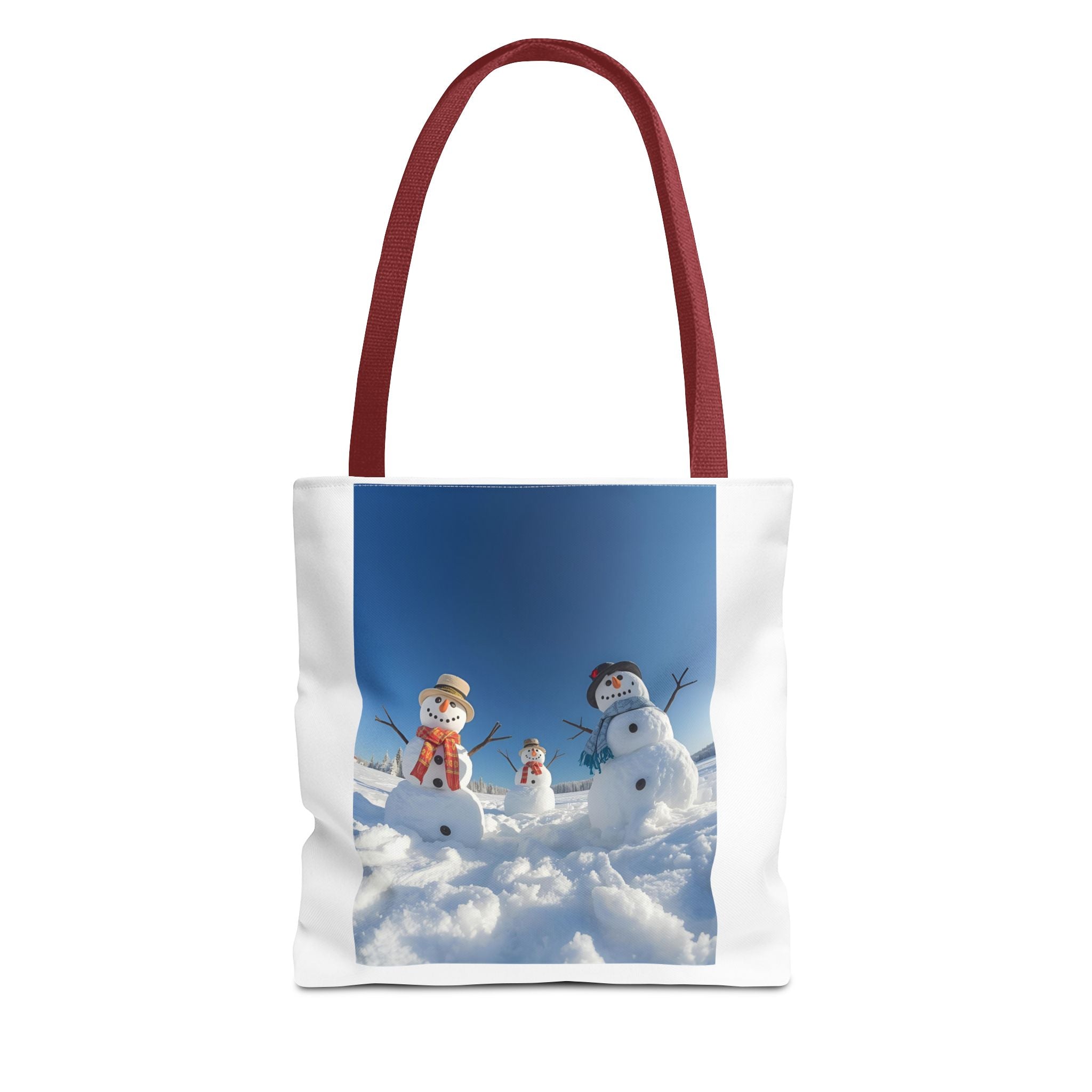 Festive Christmas Snowman Family Tote Bag (AOP)