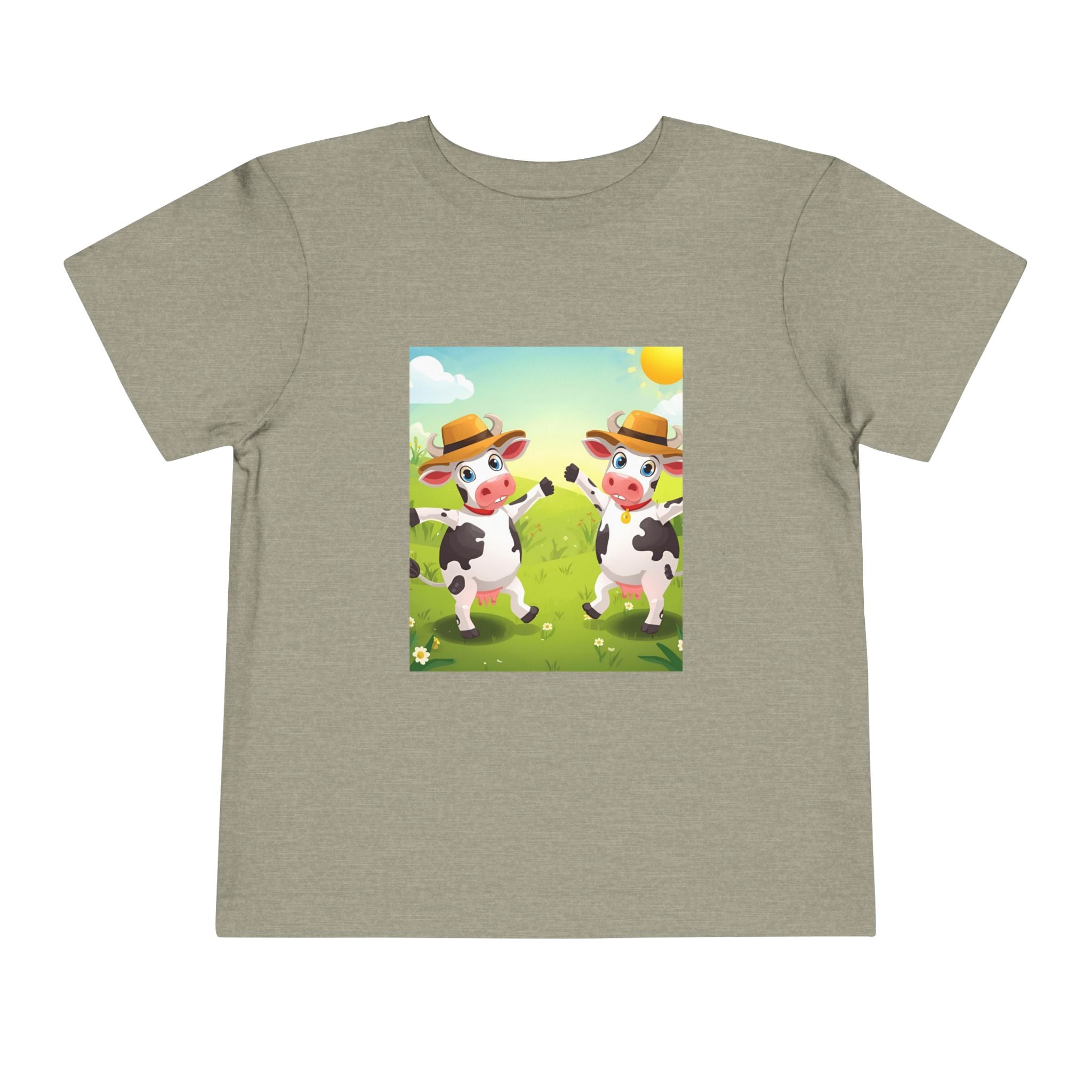 Cute Cow Fun Farm Toddler Short Sleeve Tee