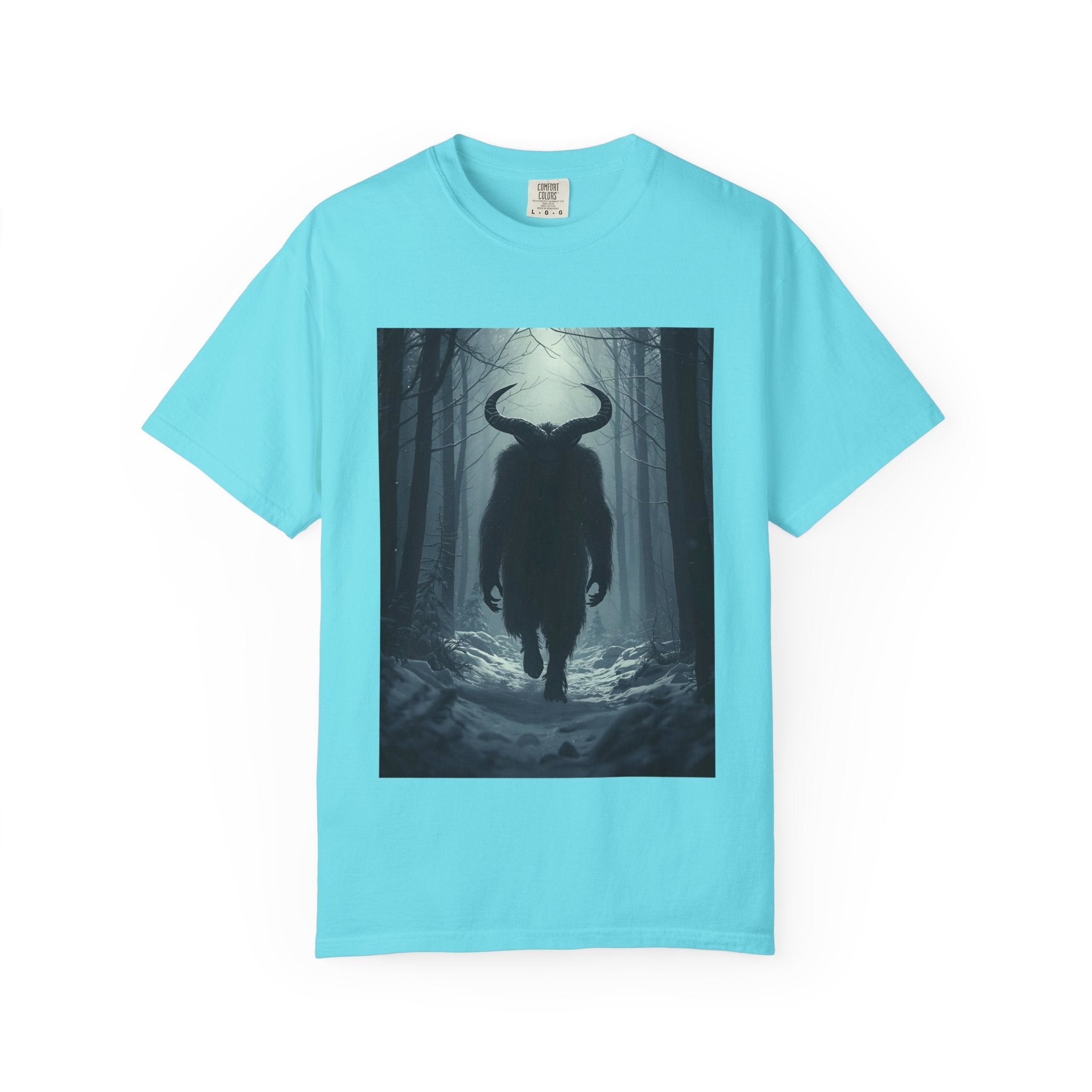Spooky Forest Creature T-Shirt | Unisex Garment-Dyed Tee | Nature Lover Apparel, Graphic Tee, Gift for Him, Outdoor Adventure Wear