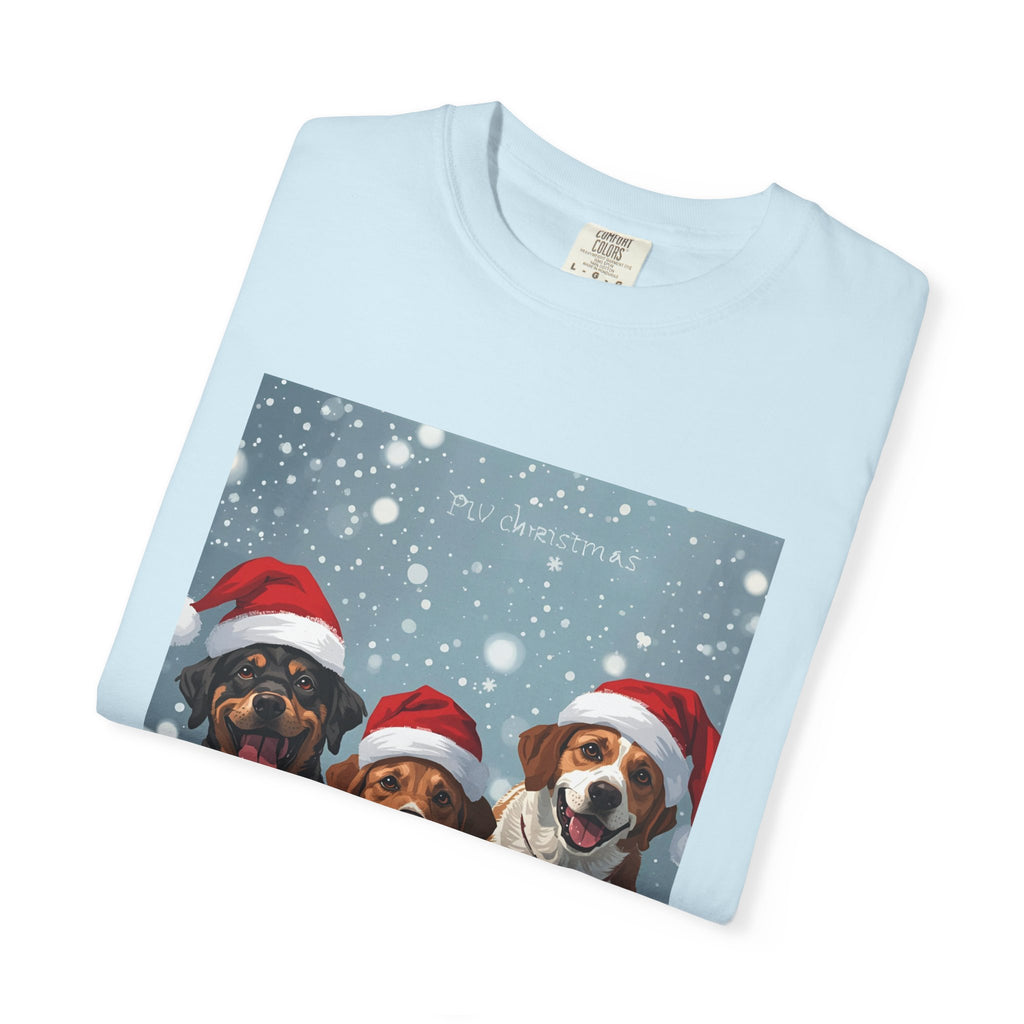 Cute Festive Christmas Dog Lover T-Shirt, Cute Holiday Shirt, Unisex Christmas Apparel, Gift for Pet Owners, Winter Celebration Tee