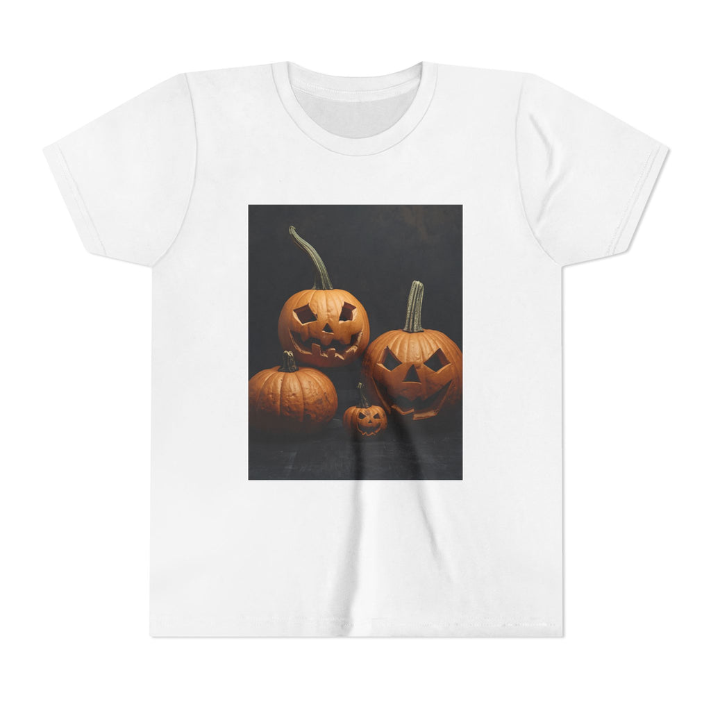 Spooky Halloween Pumpkin Youth Short Sleeve Tee