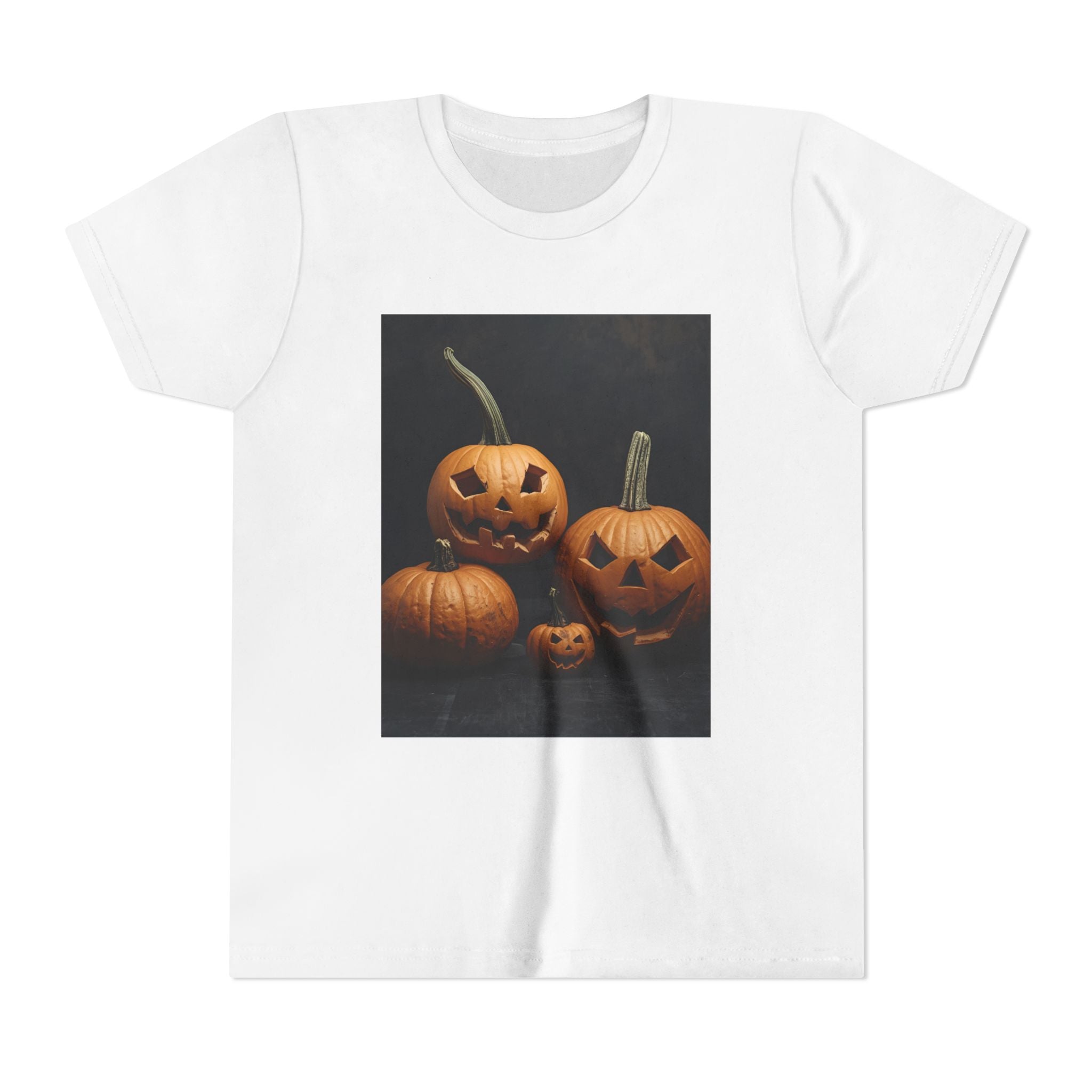 Spooky Halloween Pumpkin Youth Short Sleeve Tee
