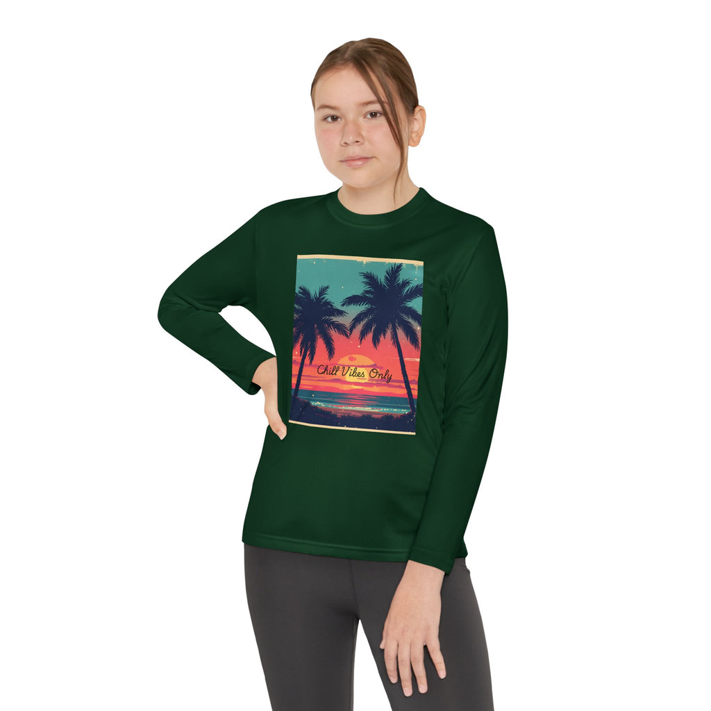 Tropical Sunset Youth Long Sleeve Competitor Tee