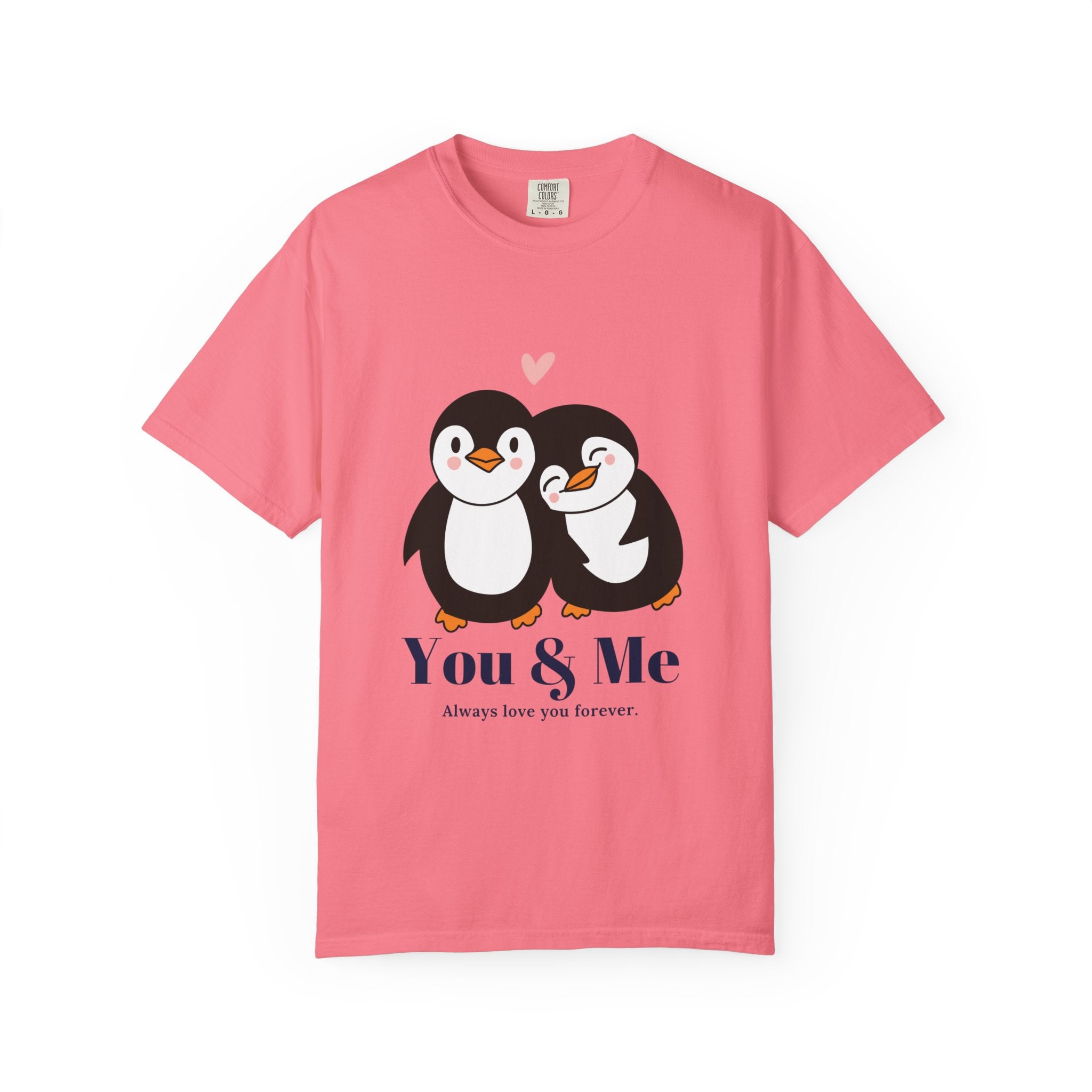 Cute Penguin Love T-Shirt, Unisex Couples Gift, Valentine's Day T-Shirt, Love You Forever Shirt, Matching Couple Outfits