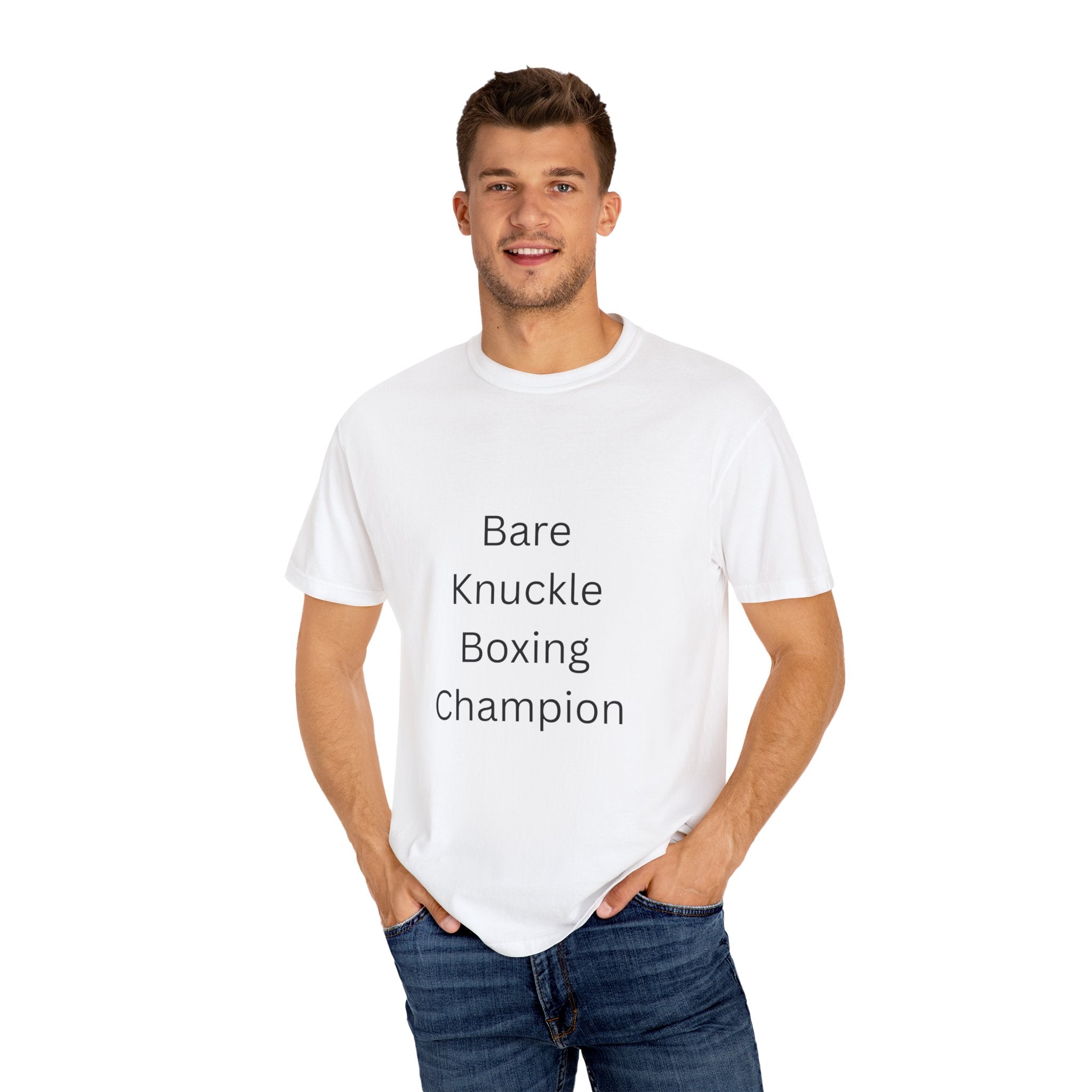 Bare Knuckle Boxing Champion T-shirt, Unisex Workout Tee, Gift for Fighters, Casual Sportswear, Motivation Gear, Gym Outfit
