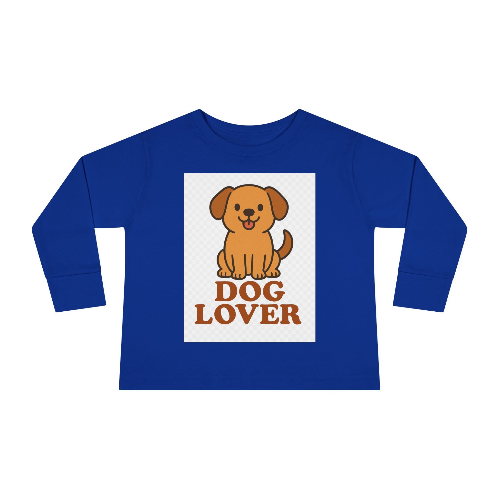 Toddler Dog Lover Long Sleeve Tee - Cute Pet Gift, Kids Animal Shirt, Birthday Present, Dog Theme Apparel, Puppy Enthusiast Gift