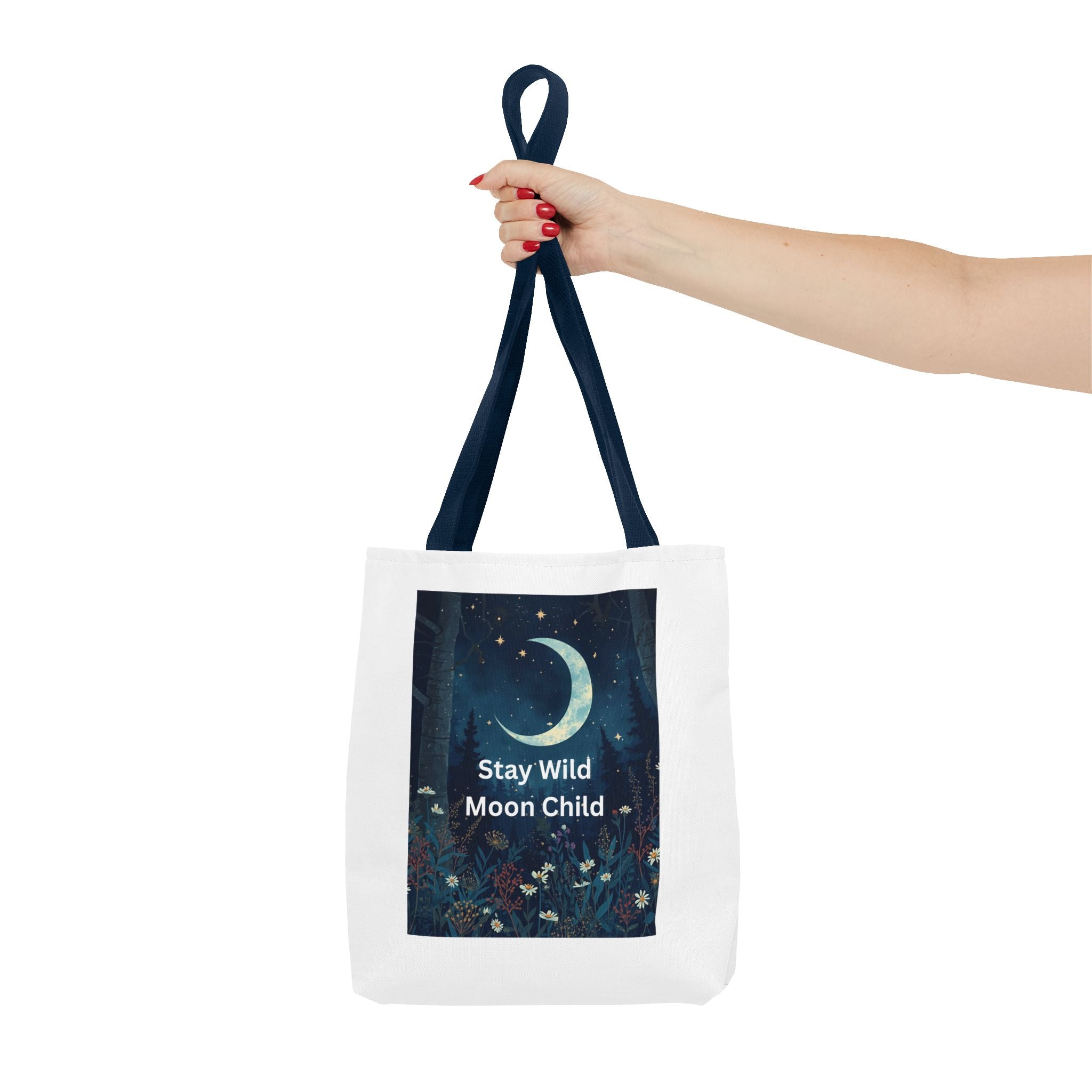 Stay Wild Moon Child Tote Bag - Stay Wild, Bohemian Bag, Eco-Friendly Tote, Astrology Gift, Festival Essential