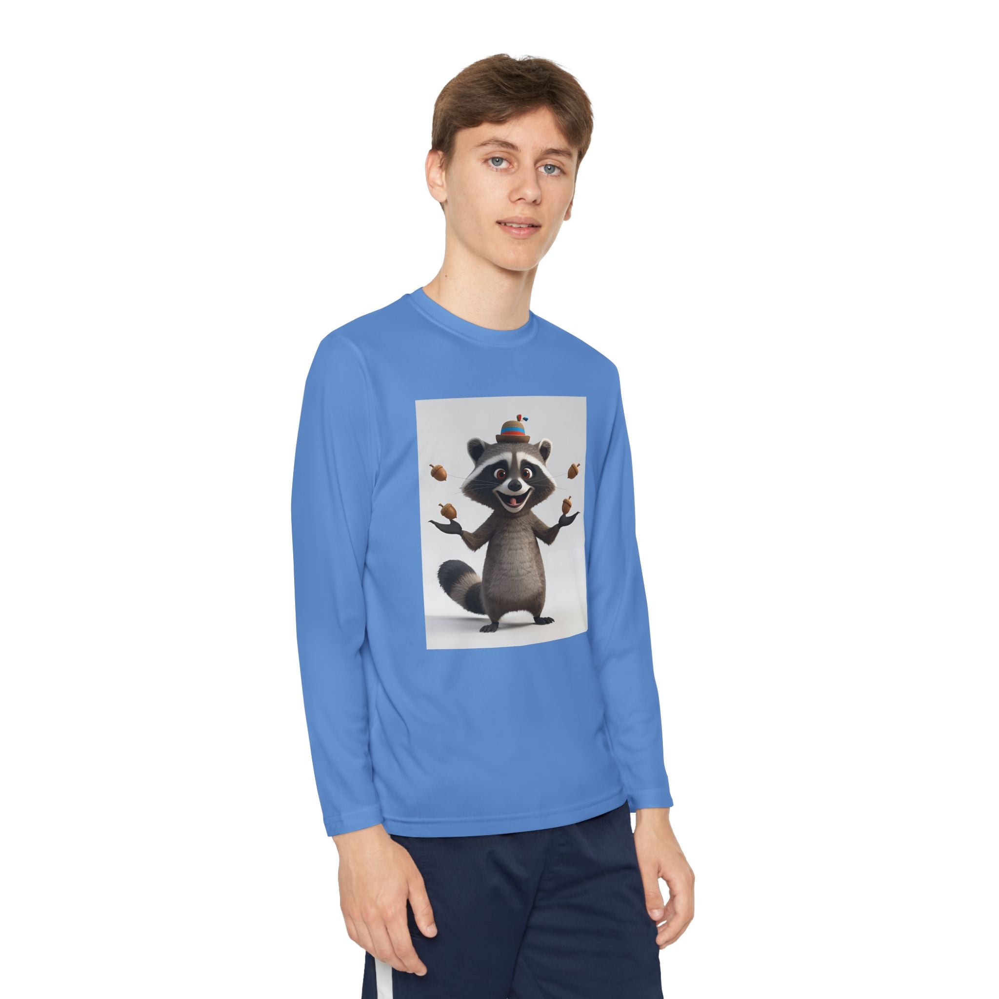 Raccoon Youth Long Sleeve Competitor Tee