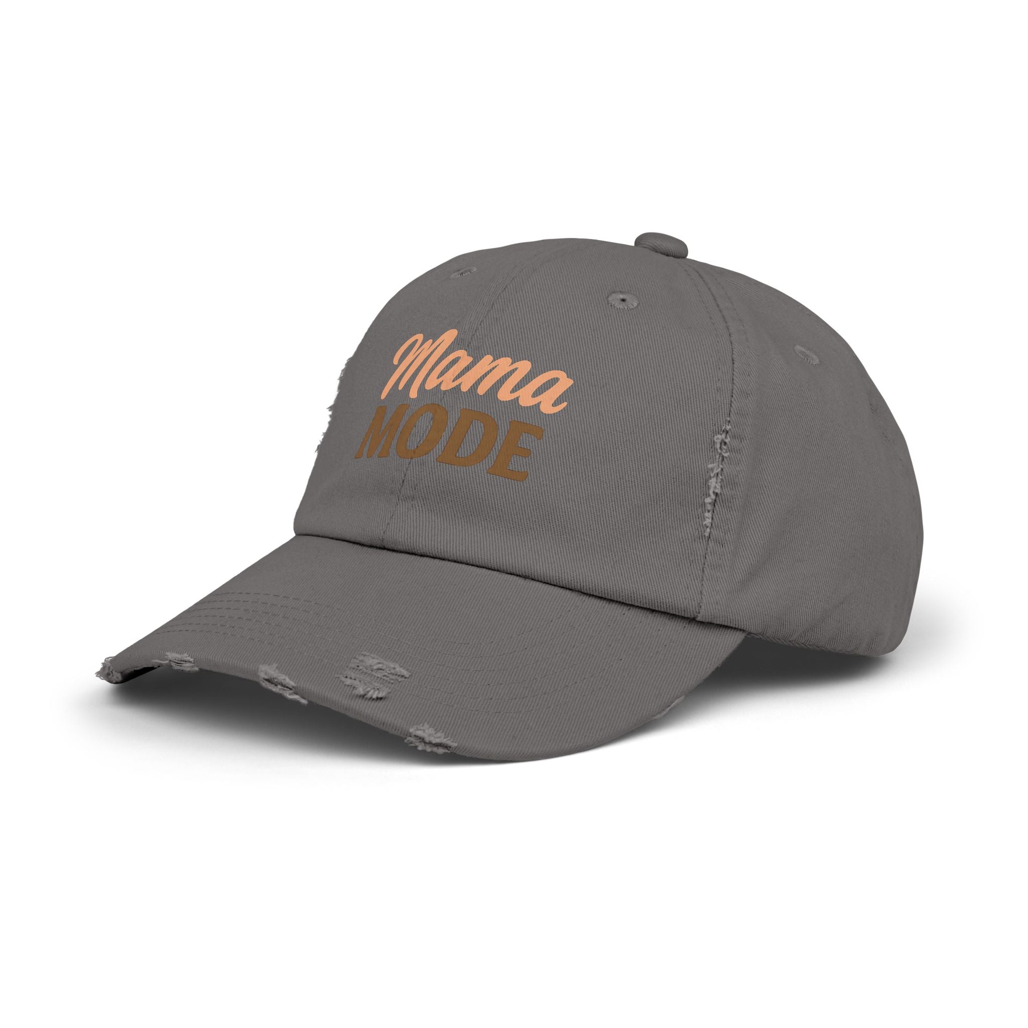 Mama Mode Distressed Cap — Casual Vintage Mom Hat