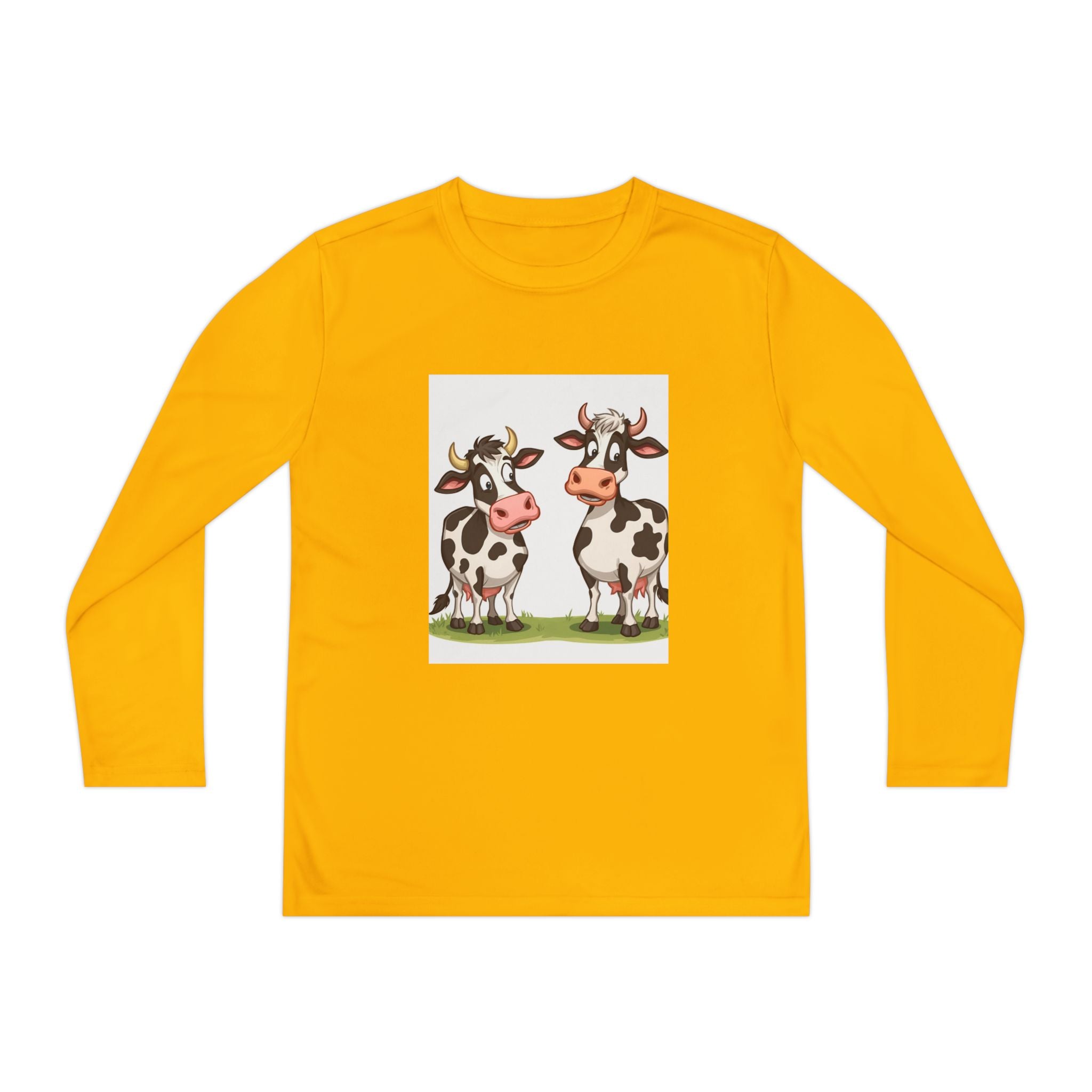 Cute Cows Youth Long Sleeve Competitor Tee