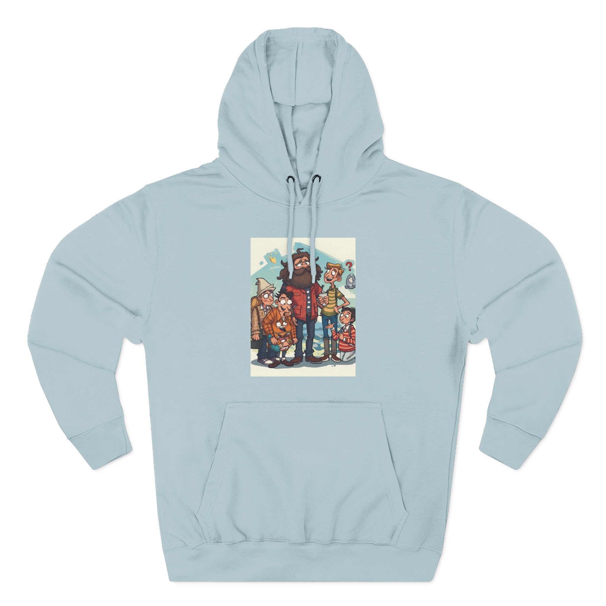 Cozy Family Fun Hoodie, Three-Panel Fleece Sweatshirt, Gift for Parents, Casual Wear, Holiday Apparel, Winter Fashion