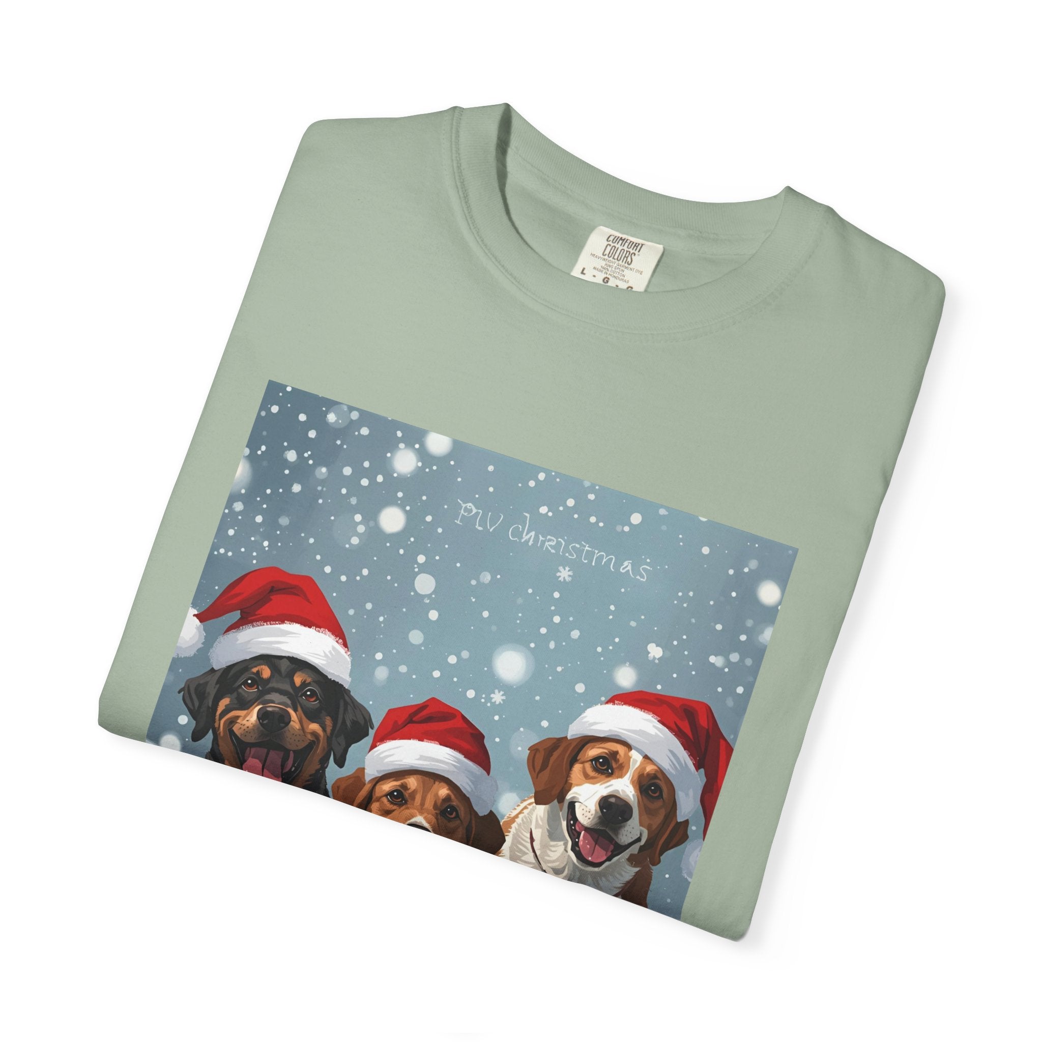 Cute Festive Christmas Dog Lover T-Shirt, Cute Holiday Shirt, Unisex Christmas Apparel, Gift for Pet Owners, Winter Celebration Tee