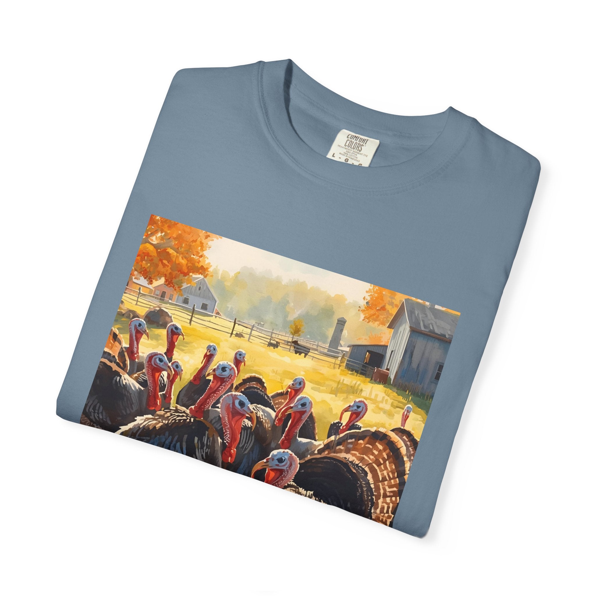 Thanksgiving Turkey T-shirt, Fall Apparel, Unisex Casual Tee, Funny Turkey Shirt, Autumn Wardrobe Essential