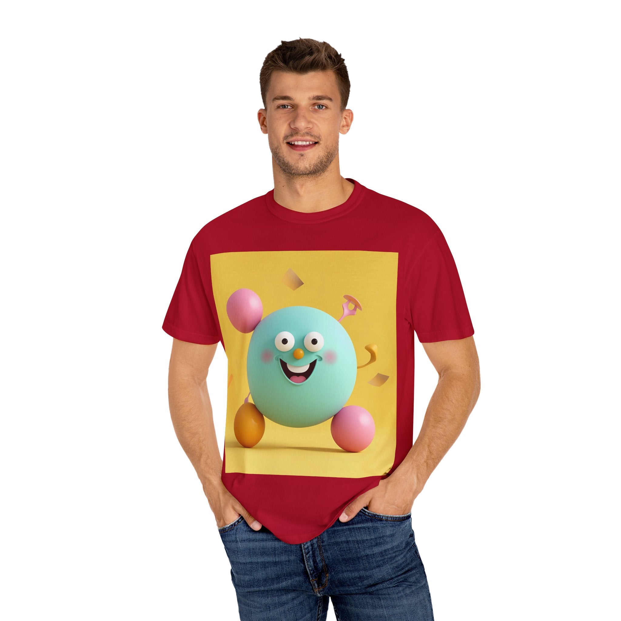 Playful Colorful Cartoon T-Shirt for Fun-Loving Souls, Graphic Tee, Gift for Kids & Adults, Birthday Party Outfit, Casual Wear, Housewarming Gift