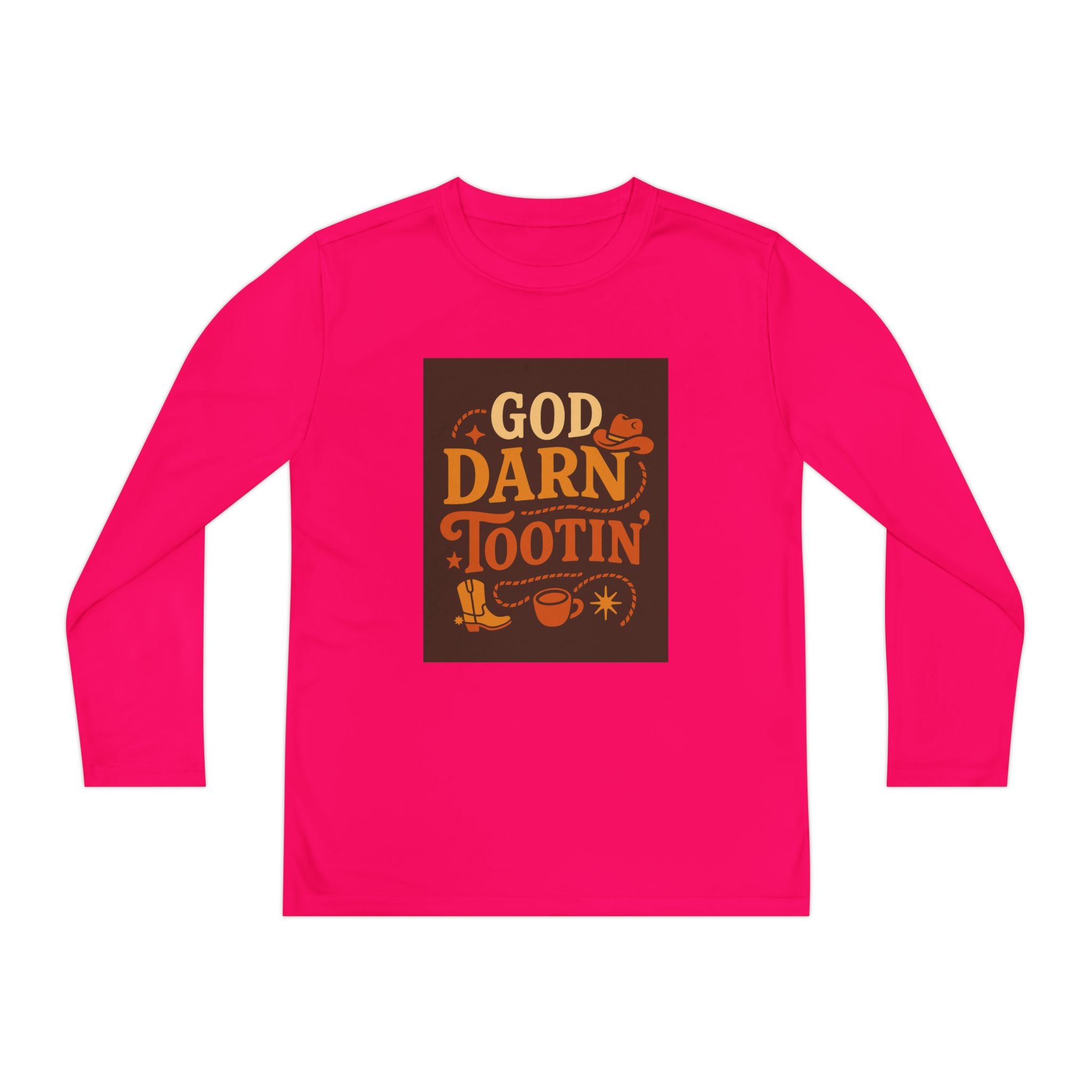 God Darn Tootin Youth Long Sleeve Competitor Tee