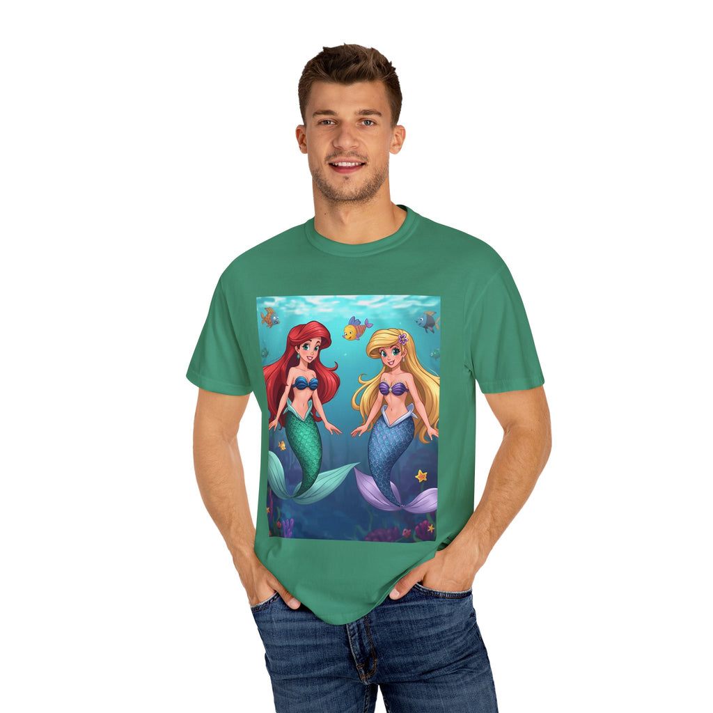 Mermaid Friends T-Shirt, Colorful Underwater Theme Tee, Gift for Sea Lovers, Perfect for Summer, Birthday Present, Beachwear