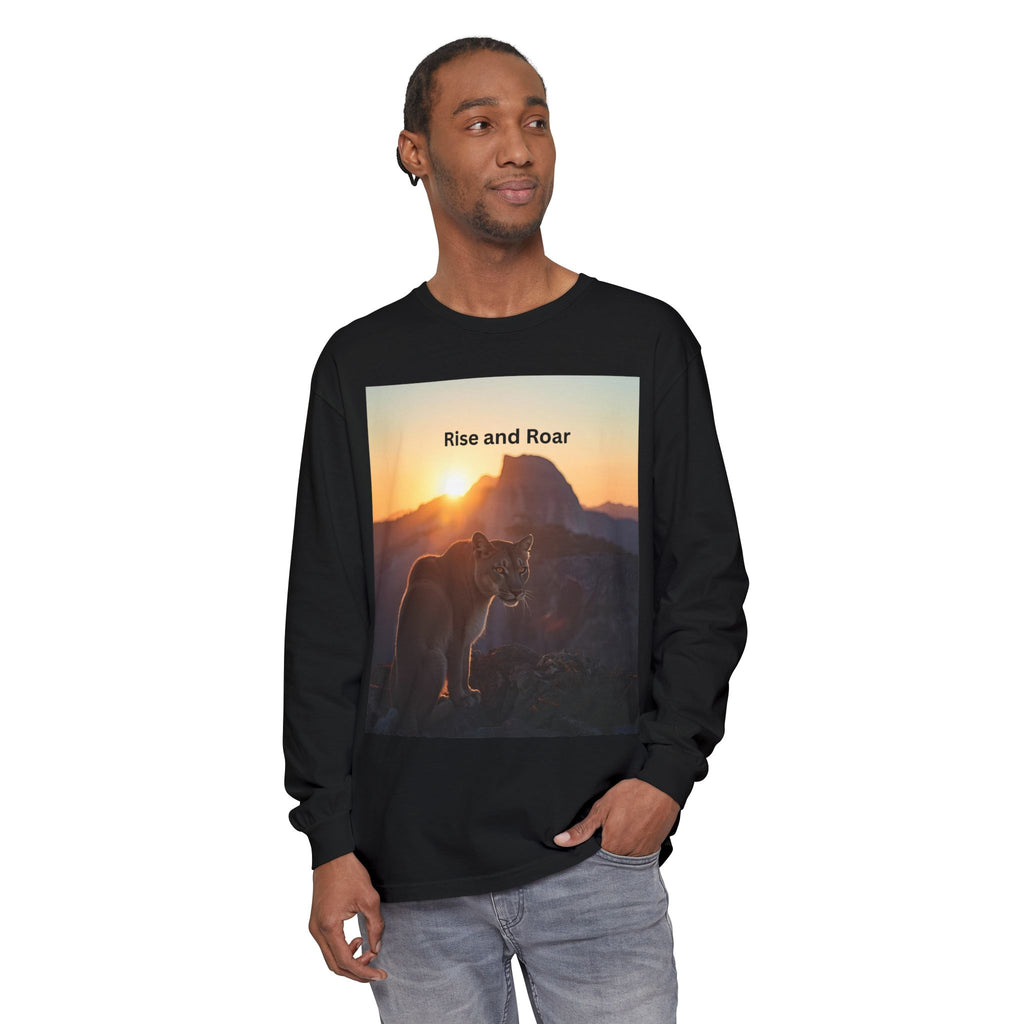 Rise And Roar Unisex Garment-dyed Long Sleeve T-Shirt