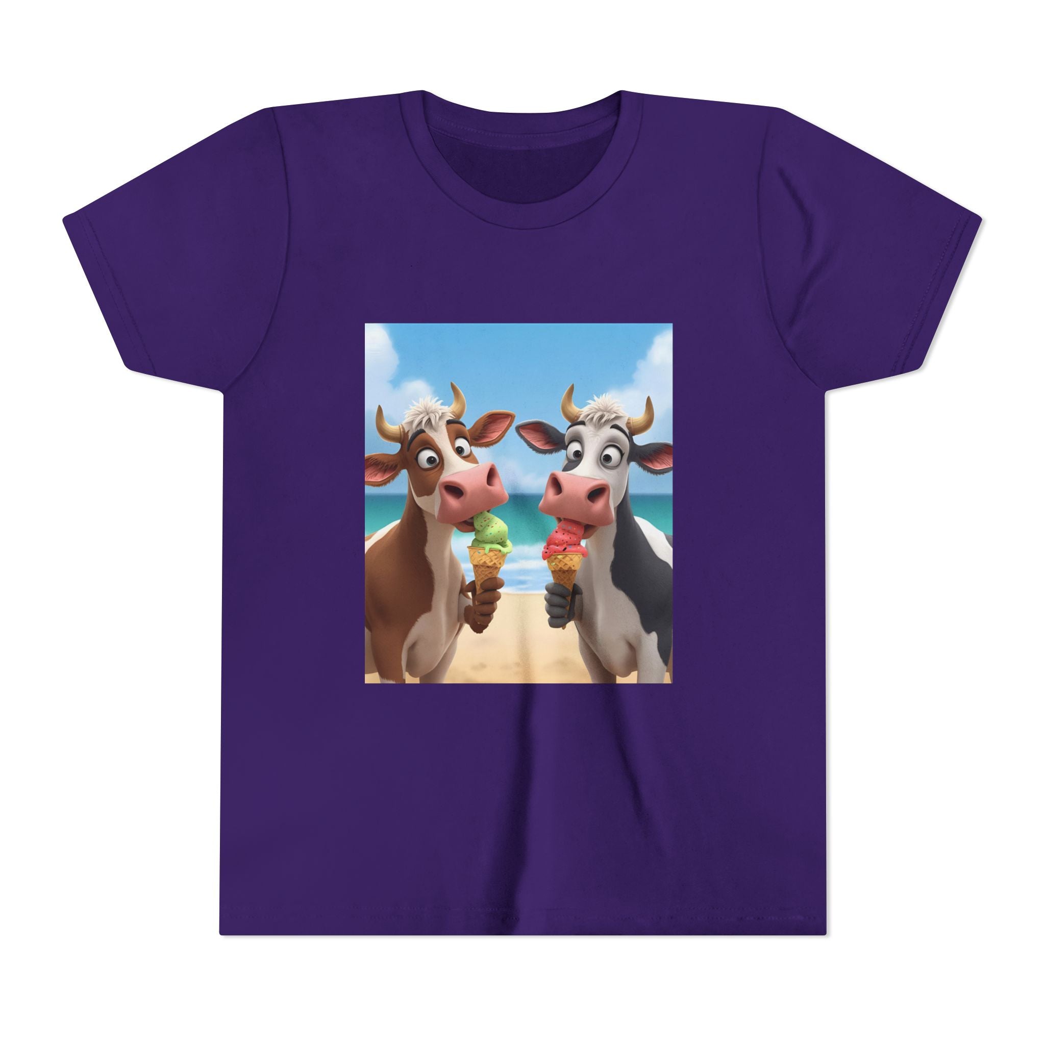 Beachy Cow Youth Short Sleeve Tee