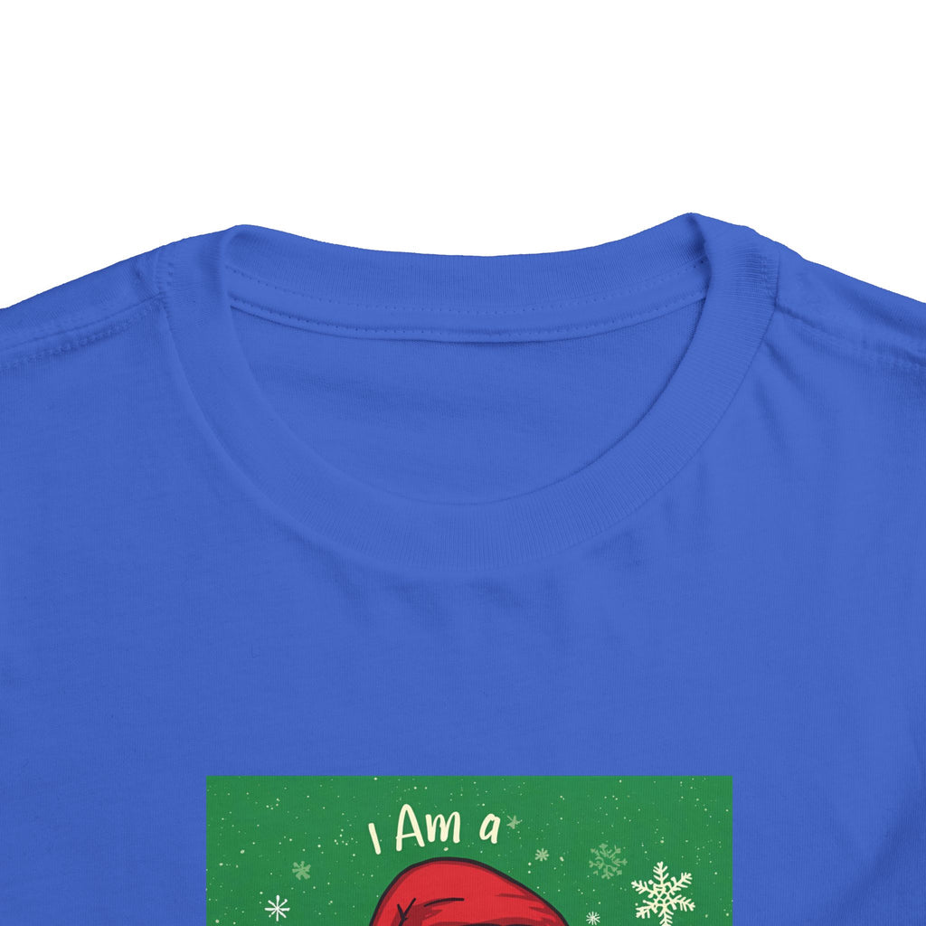 I Am A Christmas Baby Toddler Short Sleeve Tee