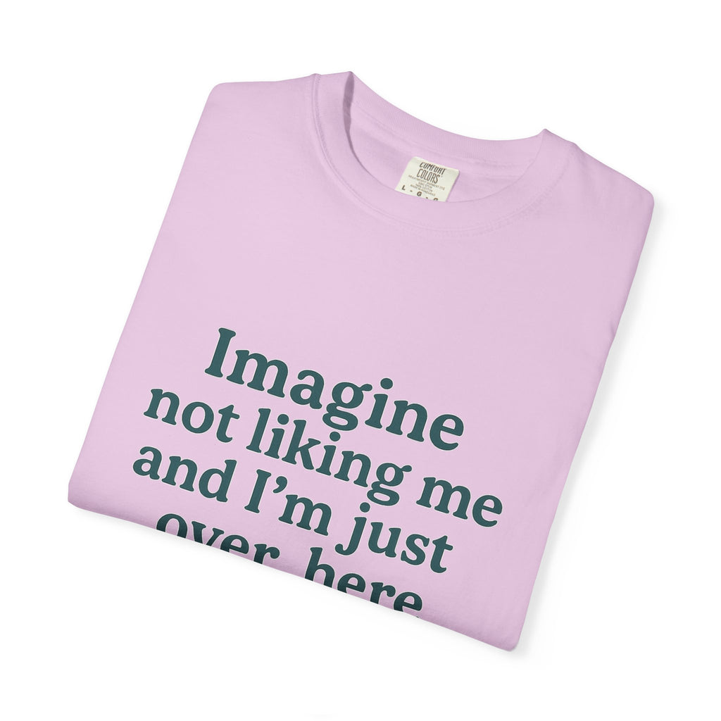 Humorous Unisex Garment-Dyed T-Shirt - 'Imagine Not Liking Me'