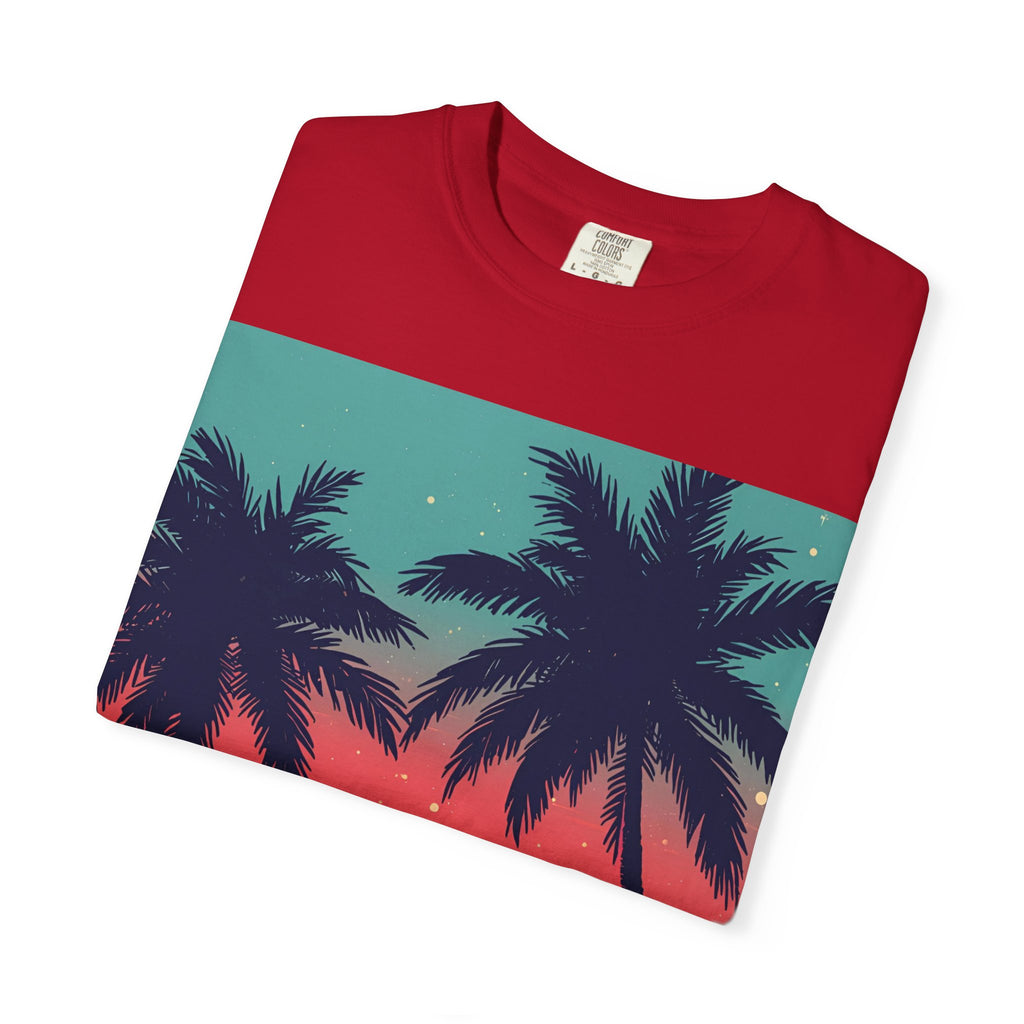 Tropical Sunset Unisex Garment-Dyed T-shirt