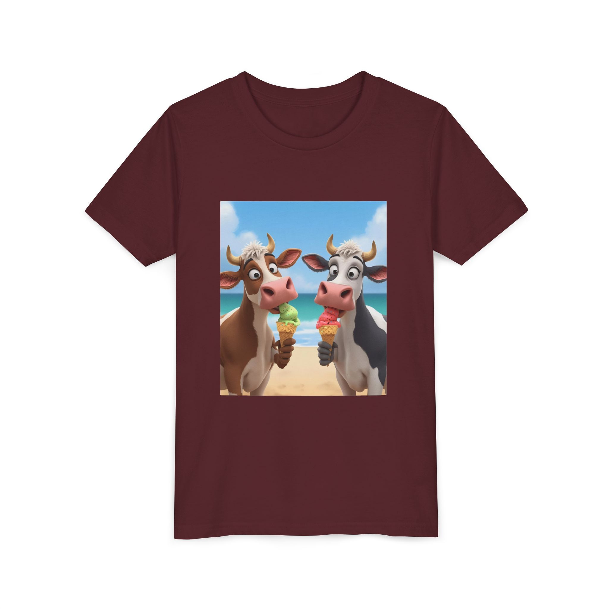Beachy Cow Youth Short Sleeve Tee