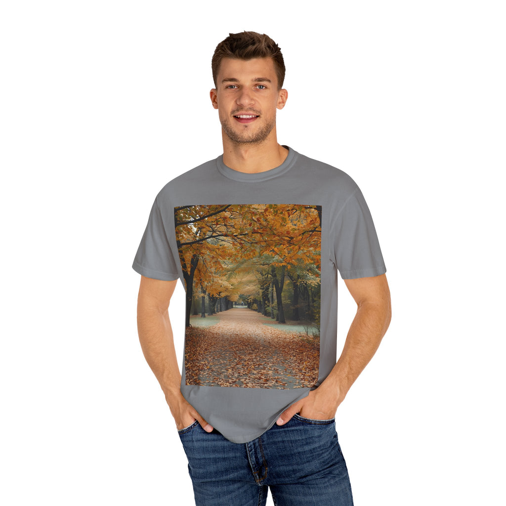 Autumn Pathway T-Shirt | Nature Lover Gift, Fall Fashion, Unisex Tee, Seasonal Wear, Cozy Vibes