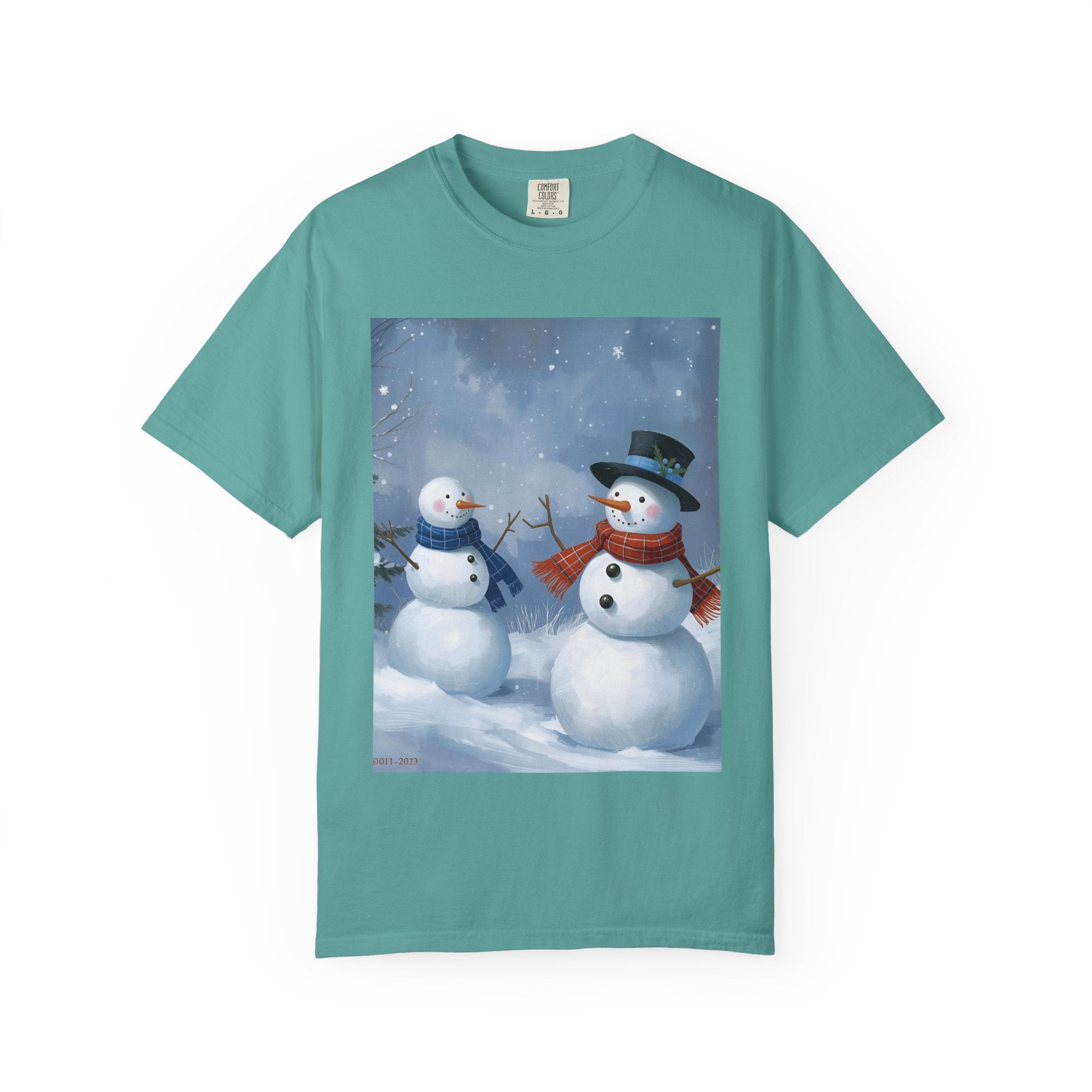 Christmas Snowman Family T-Shirt, Holiday Gift, Cozy Tee, Unisex Snowman Shirt, Festive Apparel, Winter Celebration Wear