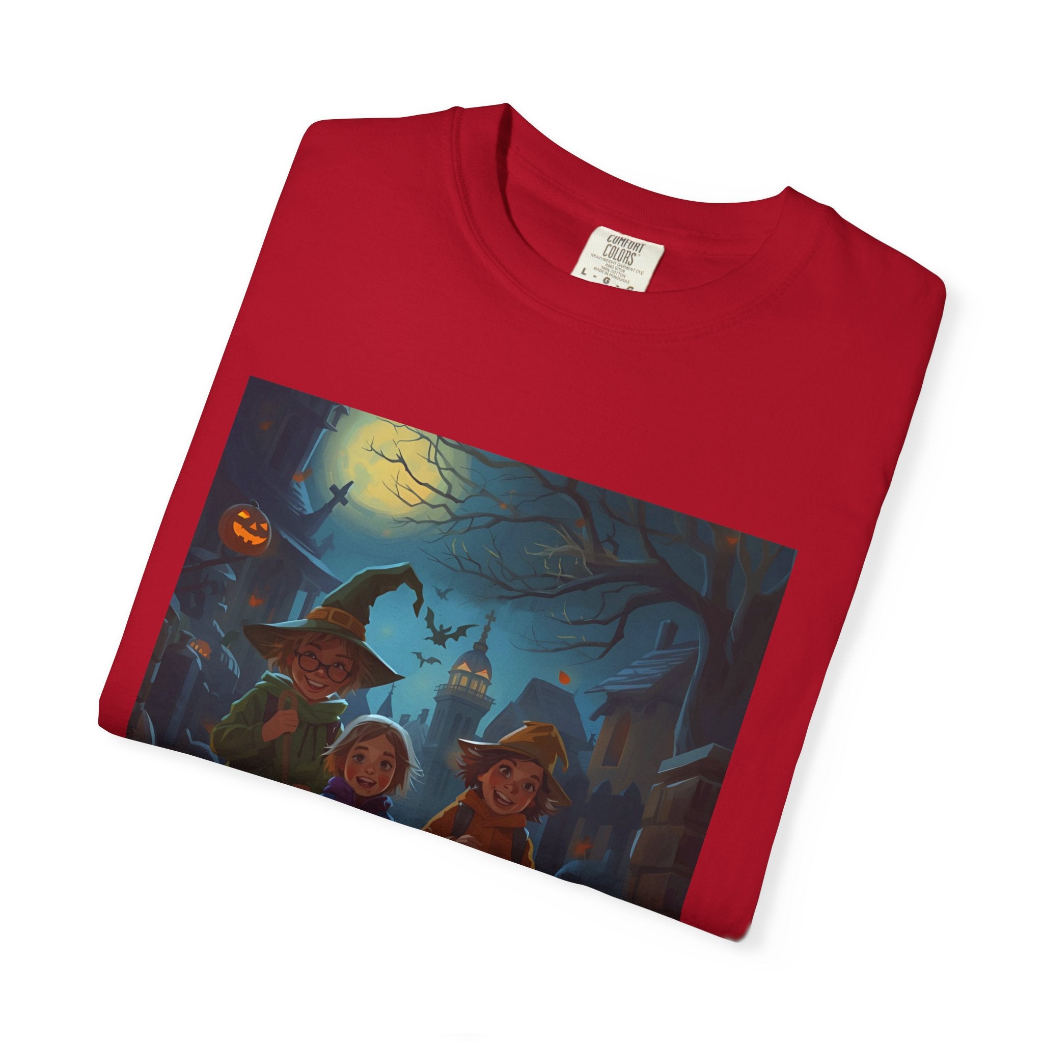 Spooky Halloween Unisex T-Shirt, Trick or Treat, Fall Festivities, Cozy Comfort, Perfect for Halloween Parties, Gift for Friends