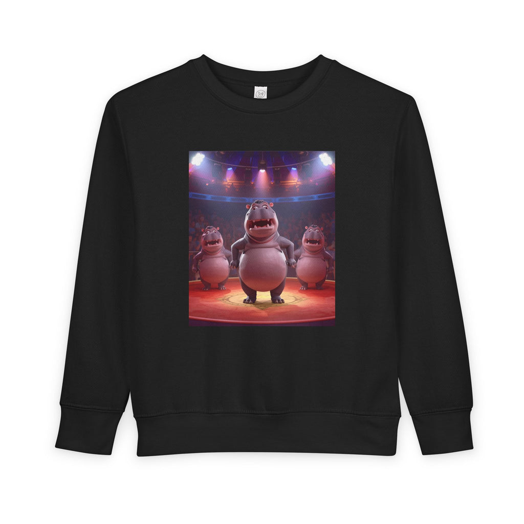 Hippo Funny Toddler Sweatshirt