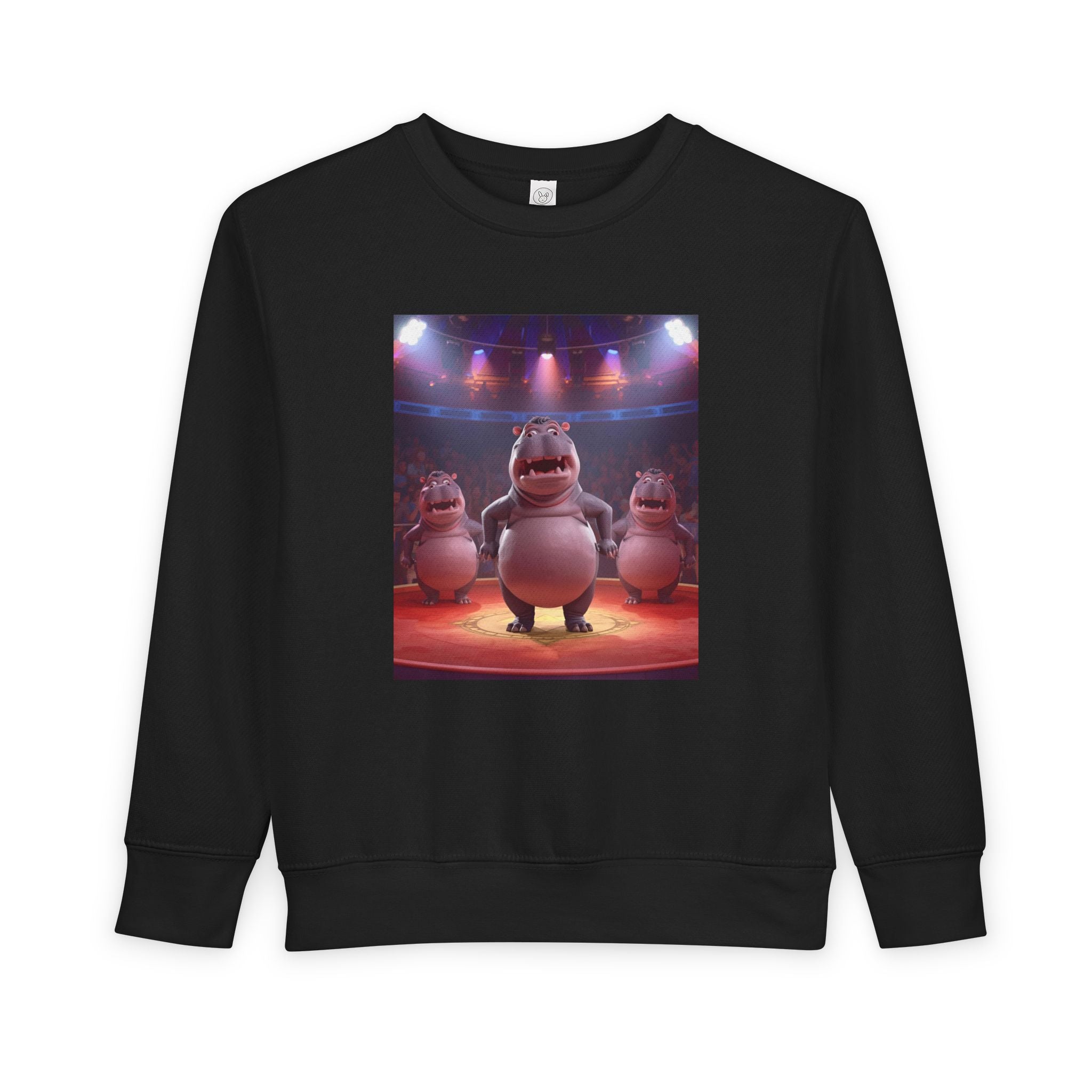 Hippo Funny Toddler Sweatshirt