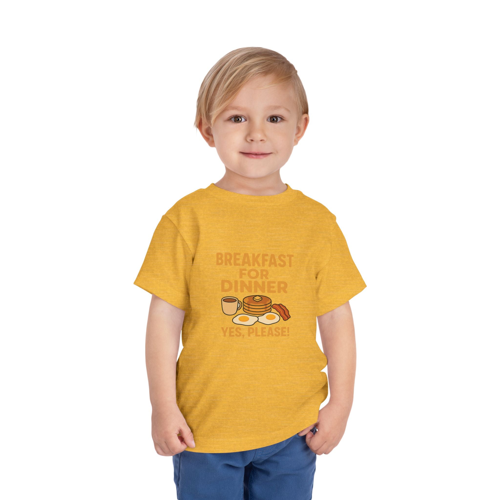 Breakfast For Dinner Toddler Short Sleeve Tee