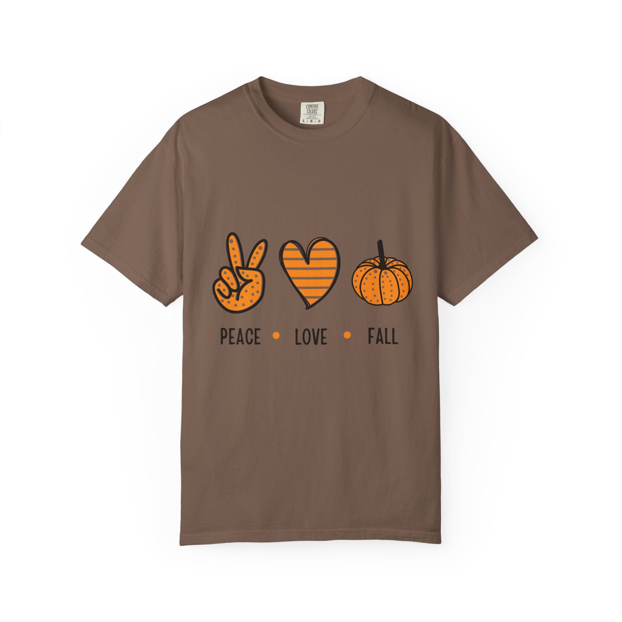 Autumn Vibes T-Shirt, Peace Love Fall Tee, Unisex Fall Shirt, Casual Harvest Top, Thanksgiving Gift, Cozy Seasonal Wear