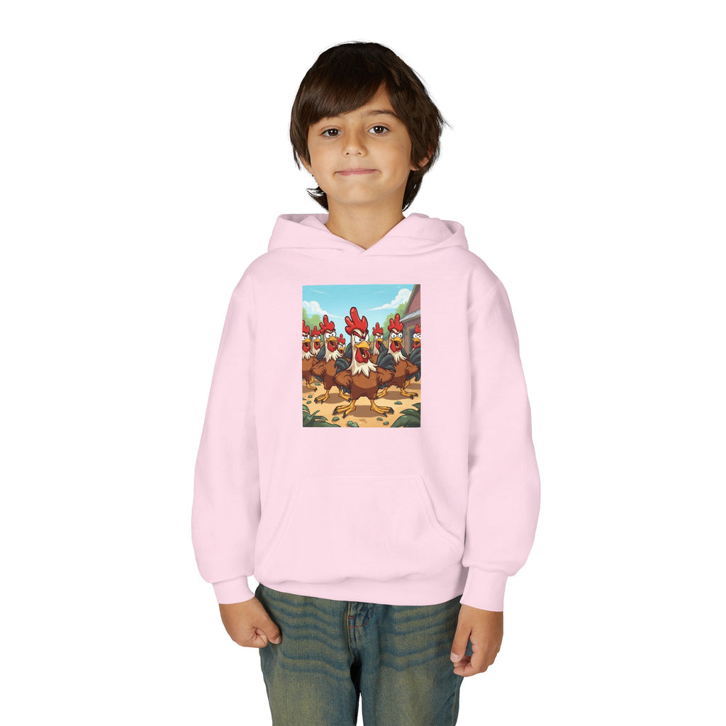 Chicken Funny Youth Heavy Blend Hooded Sweatshirt