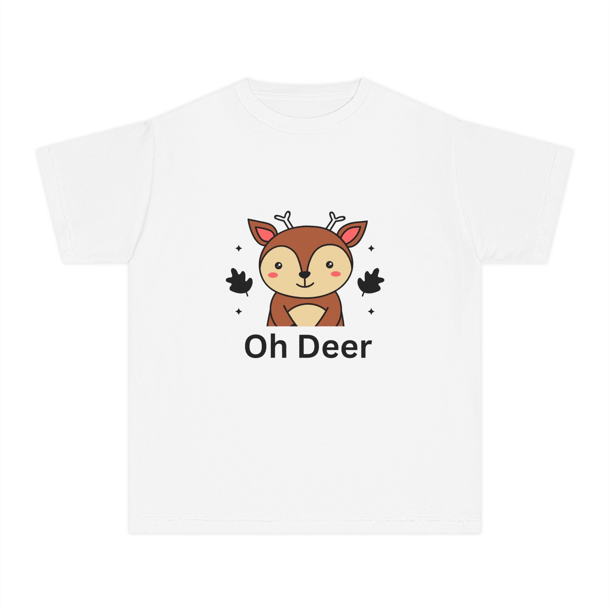 Funny Kids Tee - "Oh Deer" Design, Youth Shirt, Cute Animal Graphic, Perfect Gift for Birthdays, Holidays, or Playtime