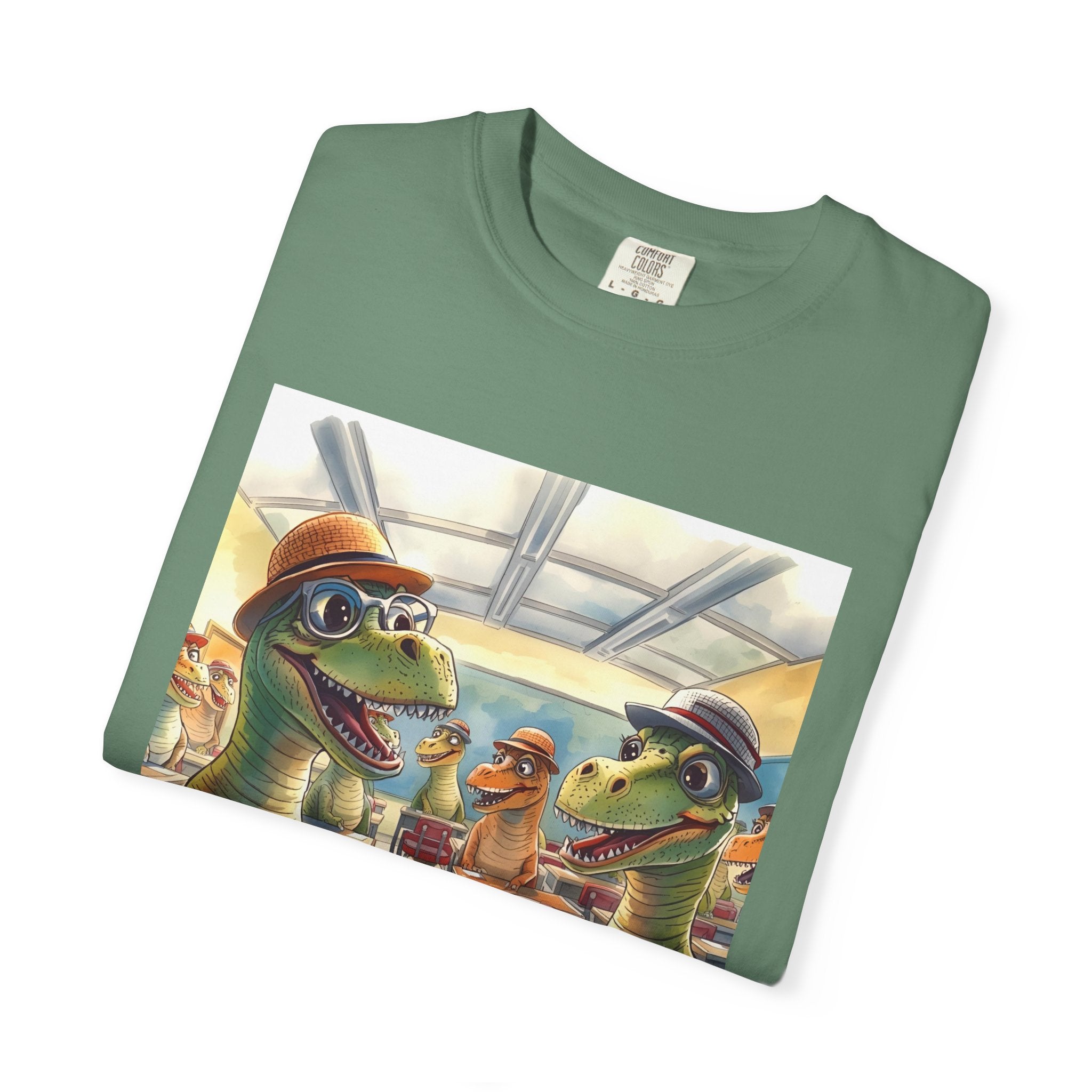Dinosaur Classroom Unisex T-shirt, Fun Gift for Kids, Cool Graphic Tee for Teachers, Classroom Humor Outfit, Unique Dino Design
