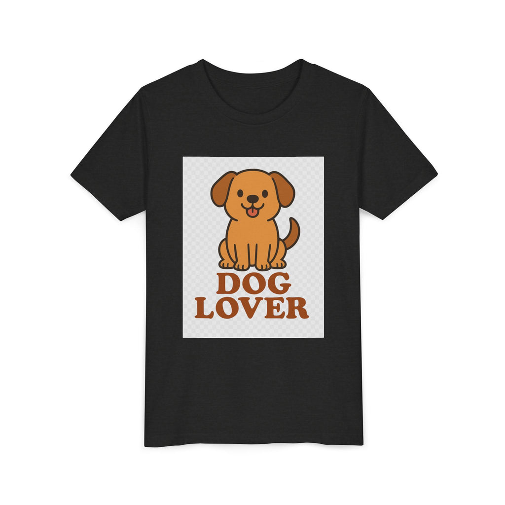 Cute Dog Lover Youth T-Shirt, Pet Lover Gift, Animal Tee, Kids Dog Shirt, Birthday Present for Kids, Fun Youth Apparel