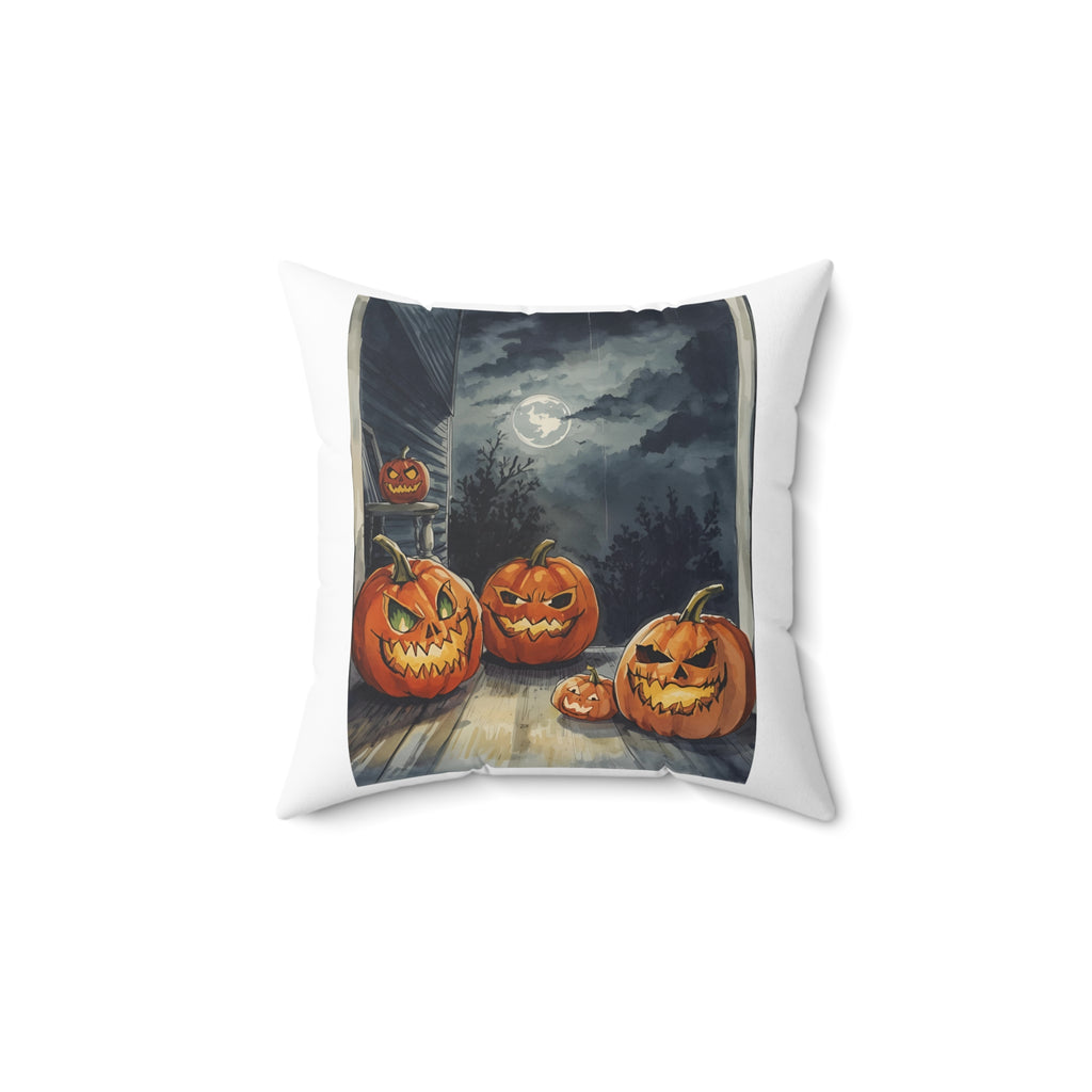 Halloween Pumpkin Decorative Pillow, Spooky Home Decor, Fall Harvest Cushion, Autumn Celebration Gift, Cozy Living Room Accent