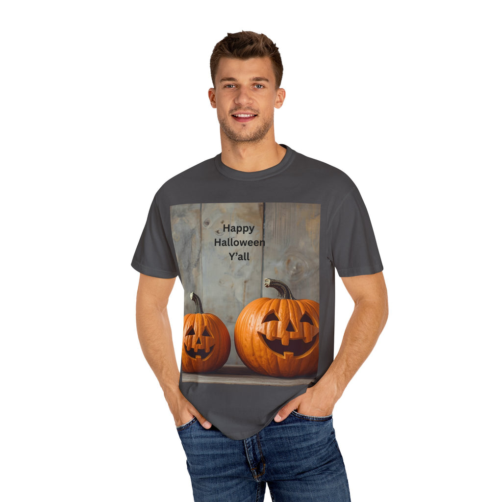 Happy Halloween Y'all T-Shirt | Cozy Fall Tee, Pumpkin Shirt, Unisex Halloween Apparel, October Gift, Casual Wear