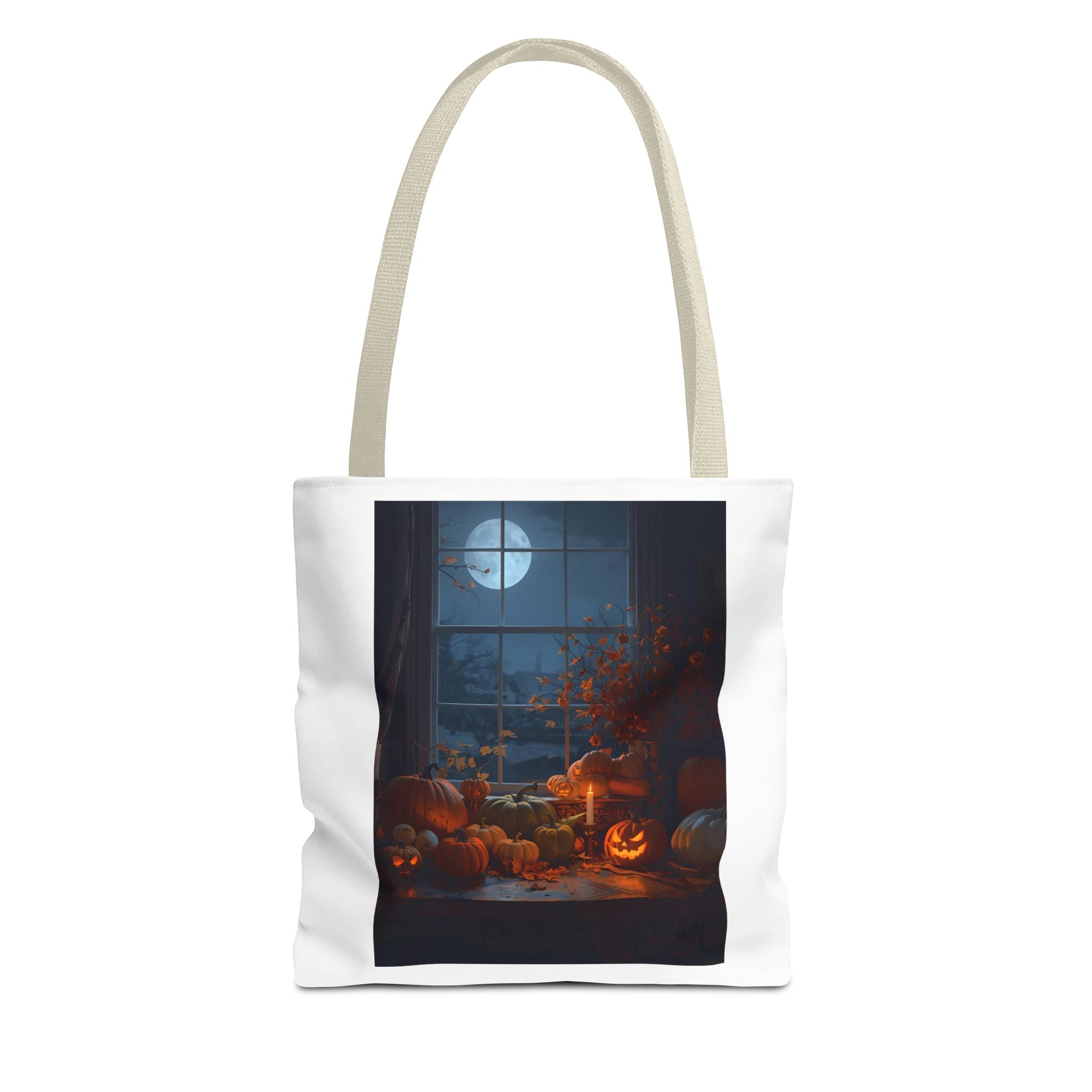 Spooky Autumn Pumpkln Tote Bag, Pumpkin Tote, Halloween Accessory, Fall Decor Bag, Pumpkin Patch Shopping Bag, Seasonal Gift Idea