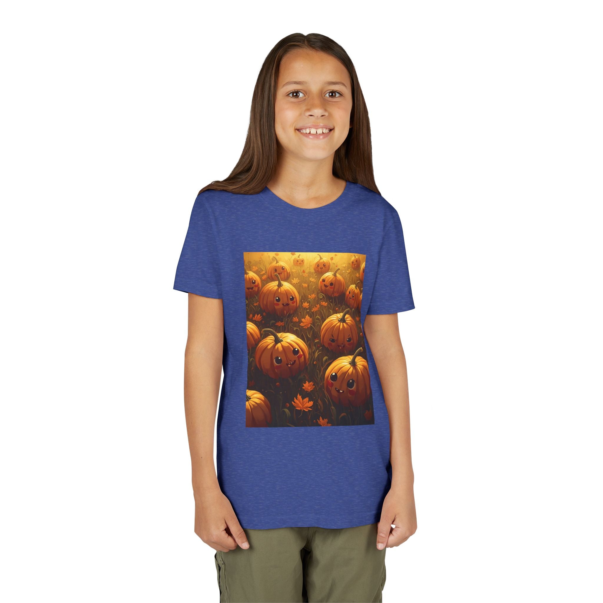 Pumpkin Halloween Youth Tee, Fall Shirt, Halloween Gift, Kids Halloween Apparel, Harvest Celebration T-shirt