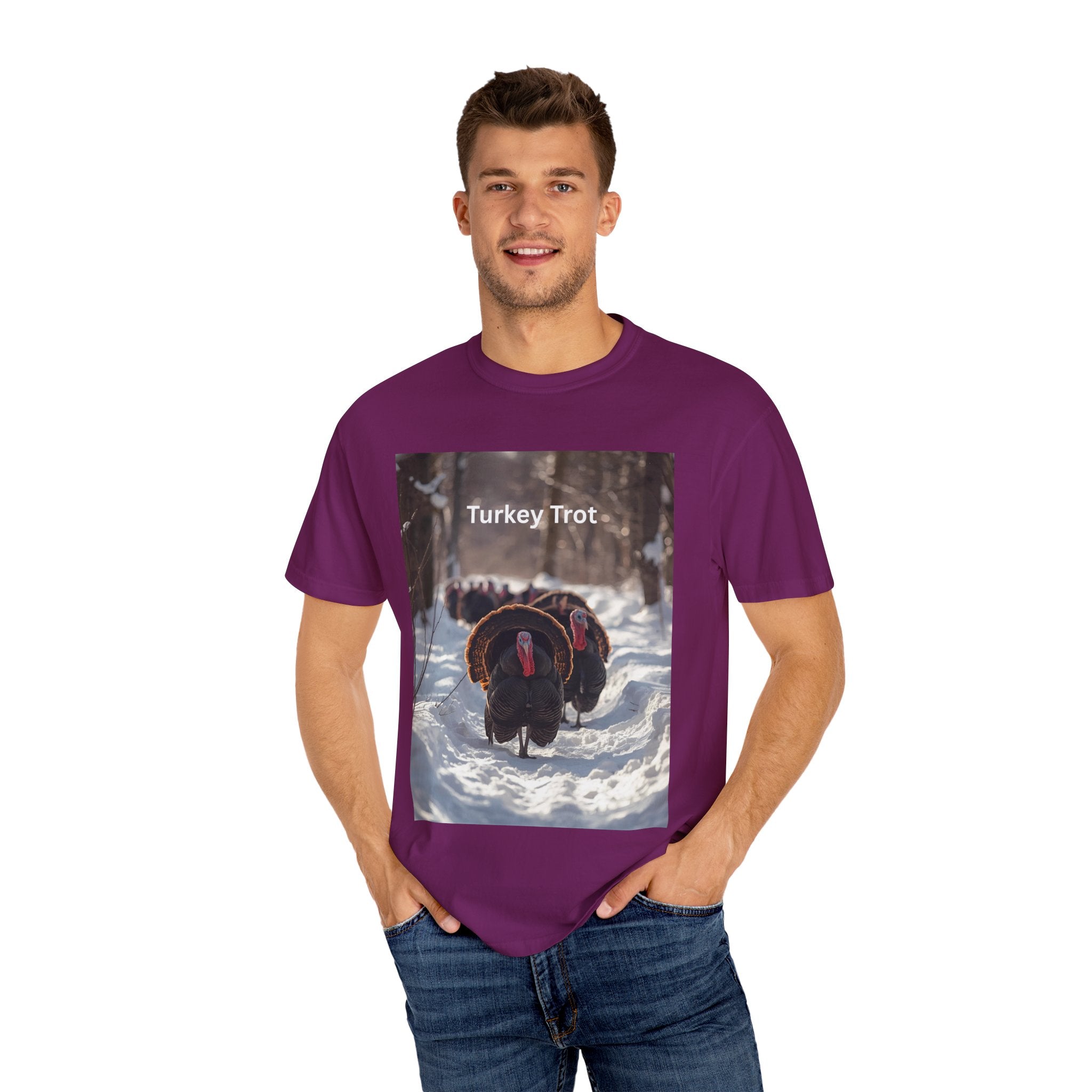 Turkey Trot Unisex T-Shirt, Casual Tee, Thanksgiving Apparel, Outdoor Fun Shirt, Festival Wear, Holiday Gift Idea