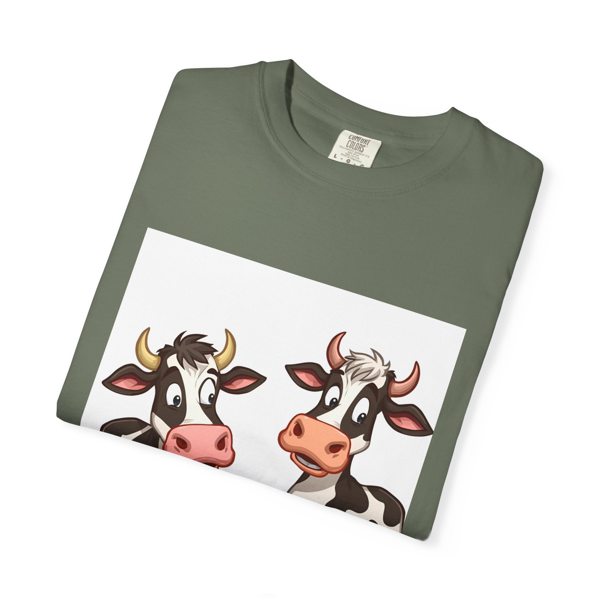 Cute Cows Unisex T-Shirt, Cute Cow Graphic Tee, Animal Lover Gift, Casual Wear, Birthday Present, Fun Farm Shirt