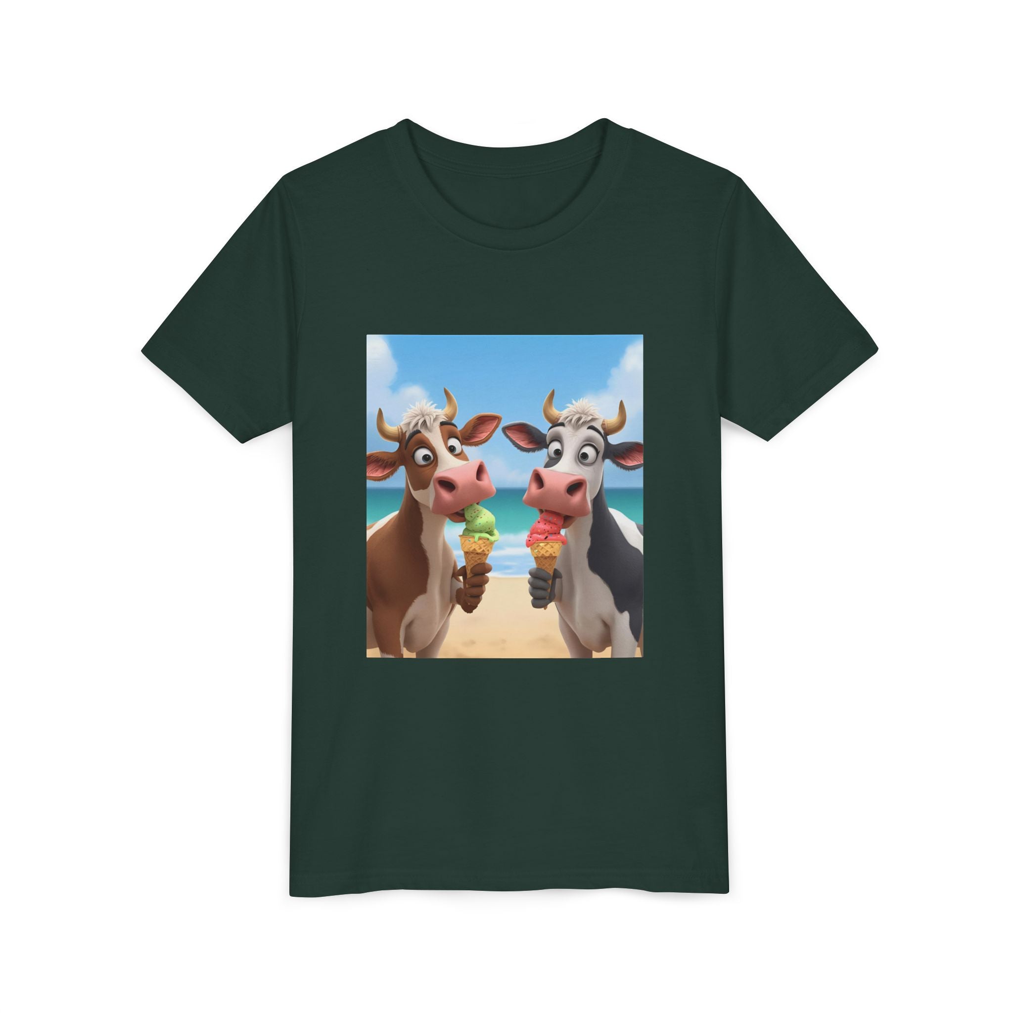 Beachy Cow Youth Short Sleeve Tee
