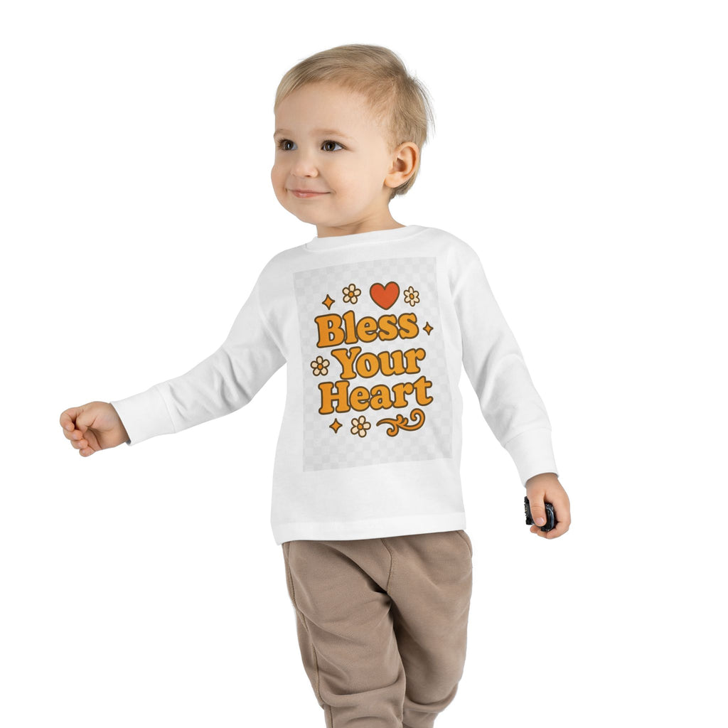 Toddler Long Sleeve Tee - "Bless Your Heart" Design