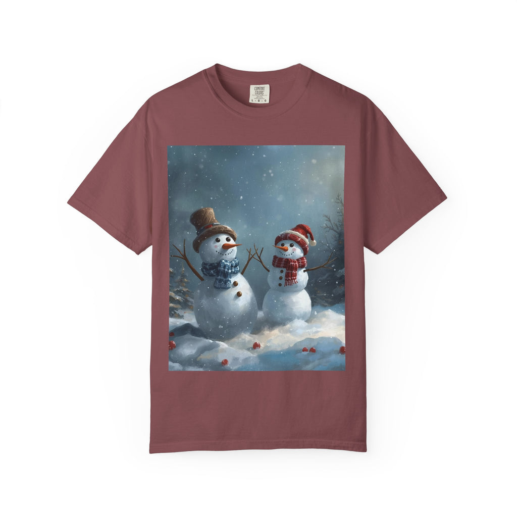 Christmas Winter Wonderland Snowman T-Shirt | Cozy Holiday Tee, Christmas Gift, Unisex Apparel, Seasonal Fashion, Winter Vibes