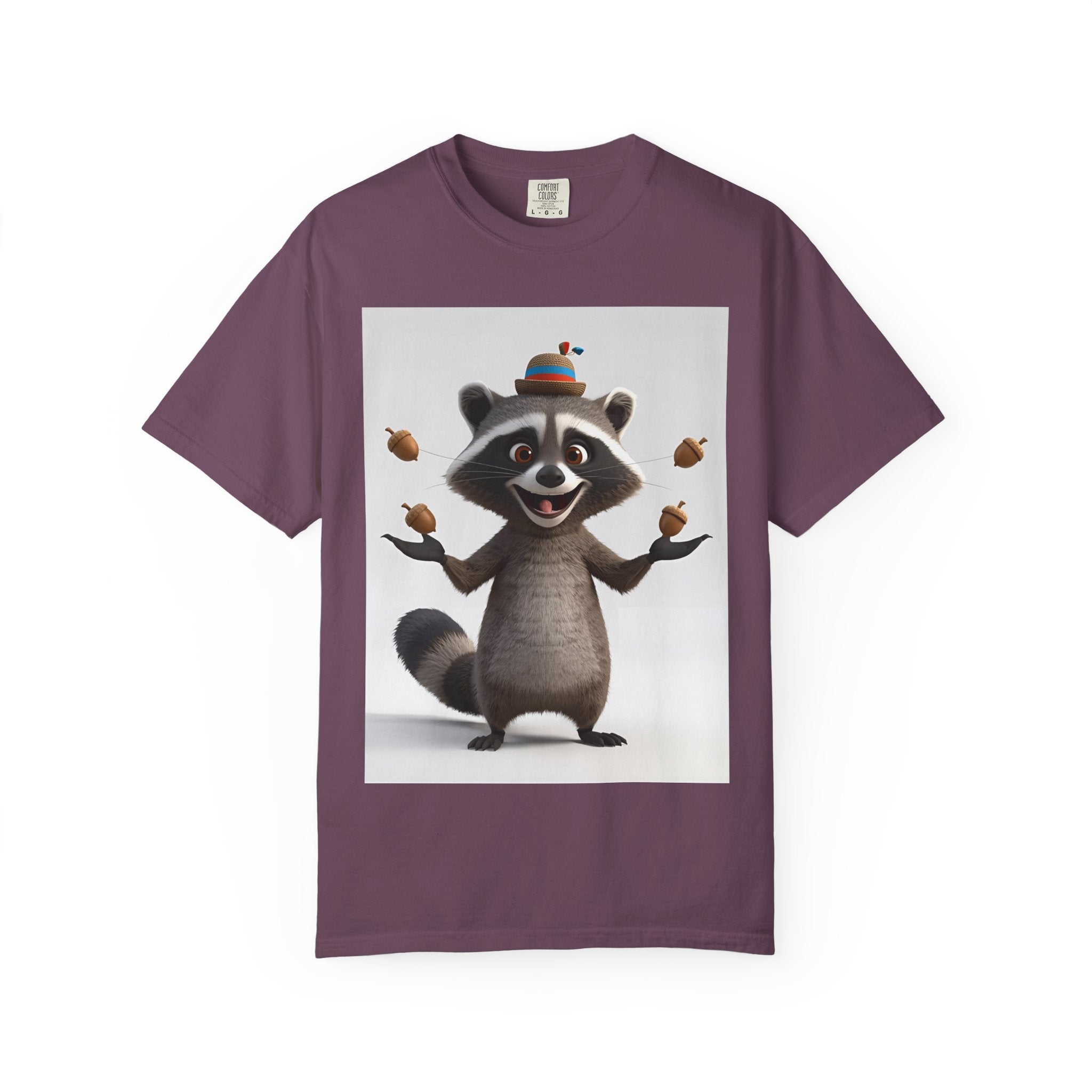 Whimsical Raccoon T-Shirt, Unisex Graphic Tee, Cute Animal Shirt, Fun Gift for Kids and Adults, Quirky Nature Lover Apparel, Party Wear