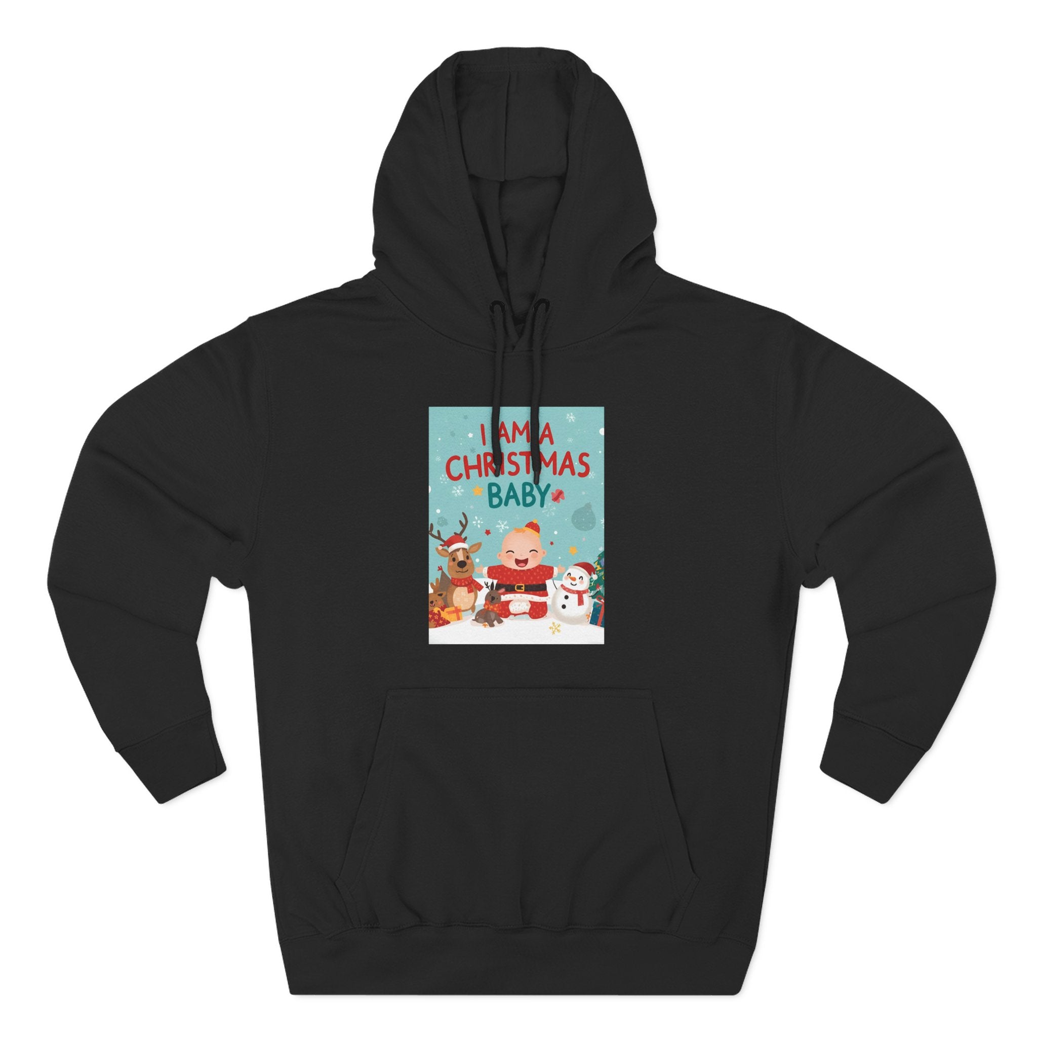 Chrstmas Three-Panel Fleece Hoodie